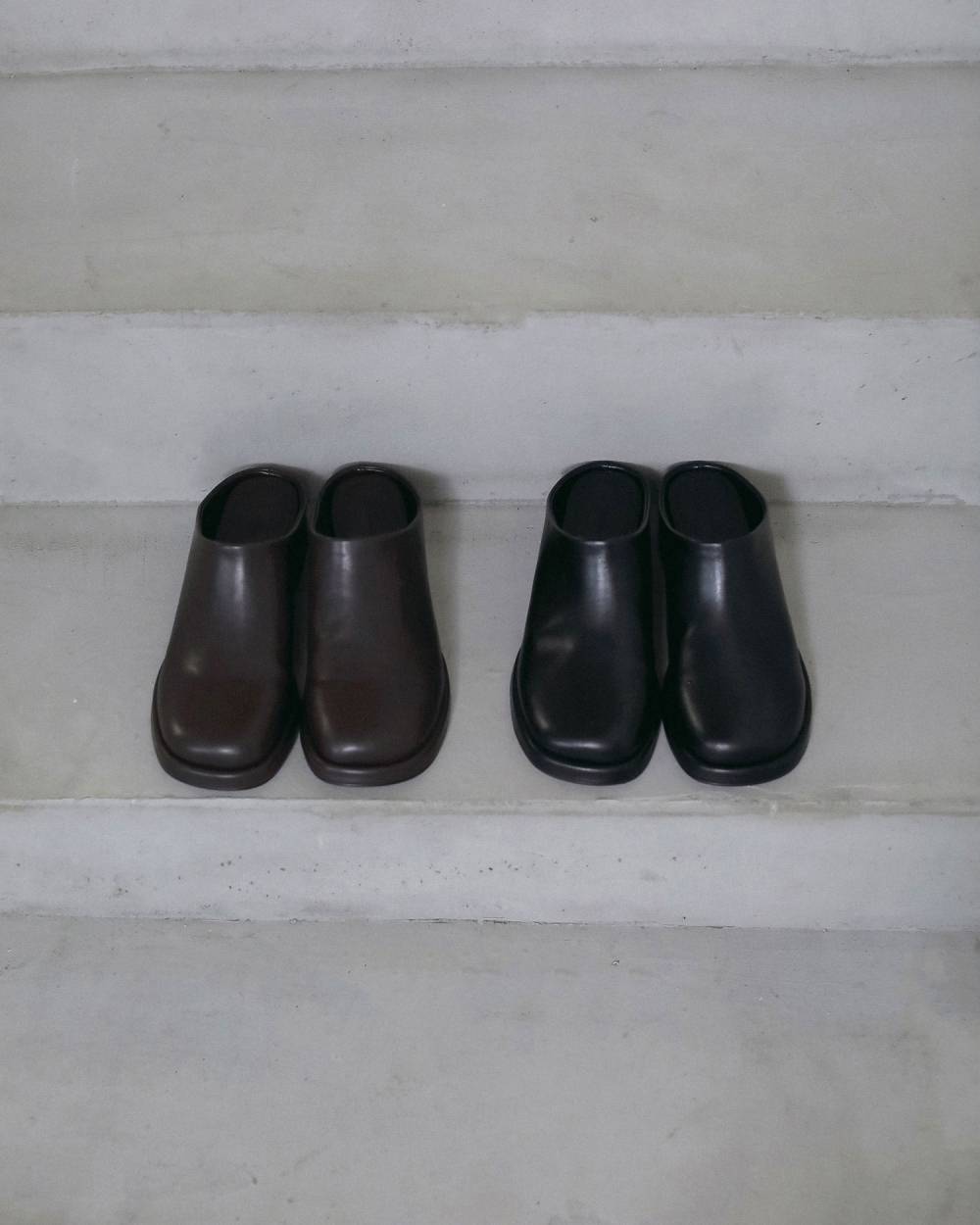 Square Heel Slip-on Square Heel Slip-on,スクエア ヒール スリッポン,62621032,靴,シューズ,スリッポン,エコレザースリッポン,ànuke,アンヌーク,lifes,ライフズ,26fall,26aw