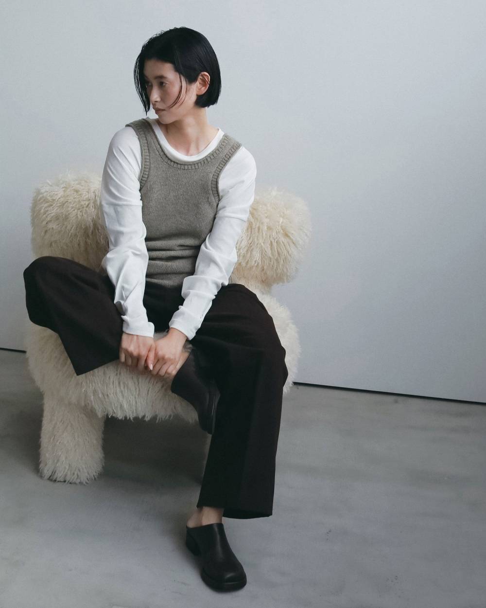 Square Heel Slip-on Square Heel Slip-on,スクエア ヒール スリッポン,62621032,靴,シューズ,スリッポン,エコレザースリッポン,ànuke,アンヌーク,lifes,ライフズ,26fall,26aw