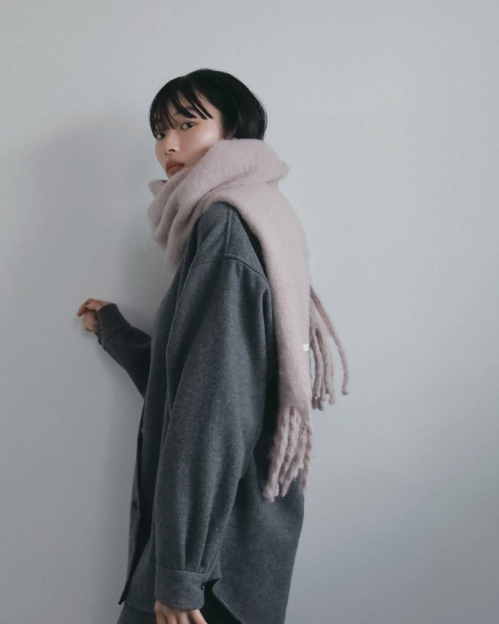 Soft Fringe Stole Soft Fringe Stole,ソフト フリンジ ストール,62621036,ストール,小物,マフラー,ànuke,アンヌーク,lifes,ライフズ,26fall,26aw