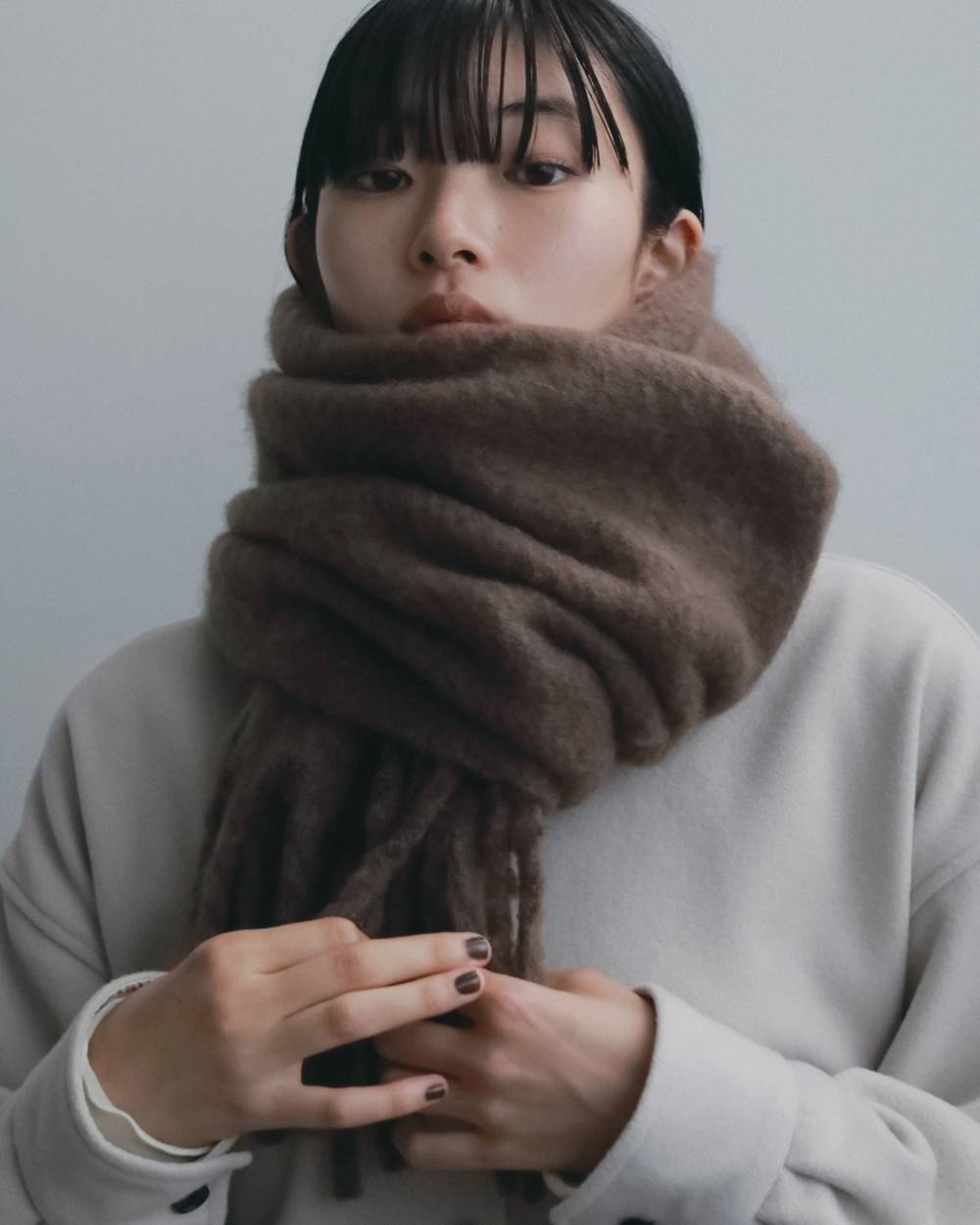 Soft Fringe Stole Soft Fringe Stole,ソフト フリンジ ストール,62621036,ストール,小物,マフラー,ànuke,アンヌーク,lifes,ライフズ,26fall,26aw