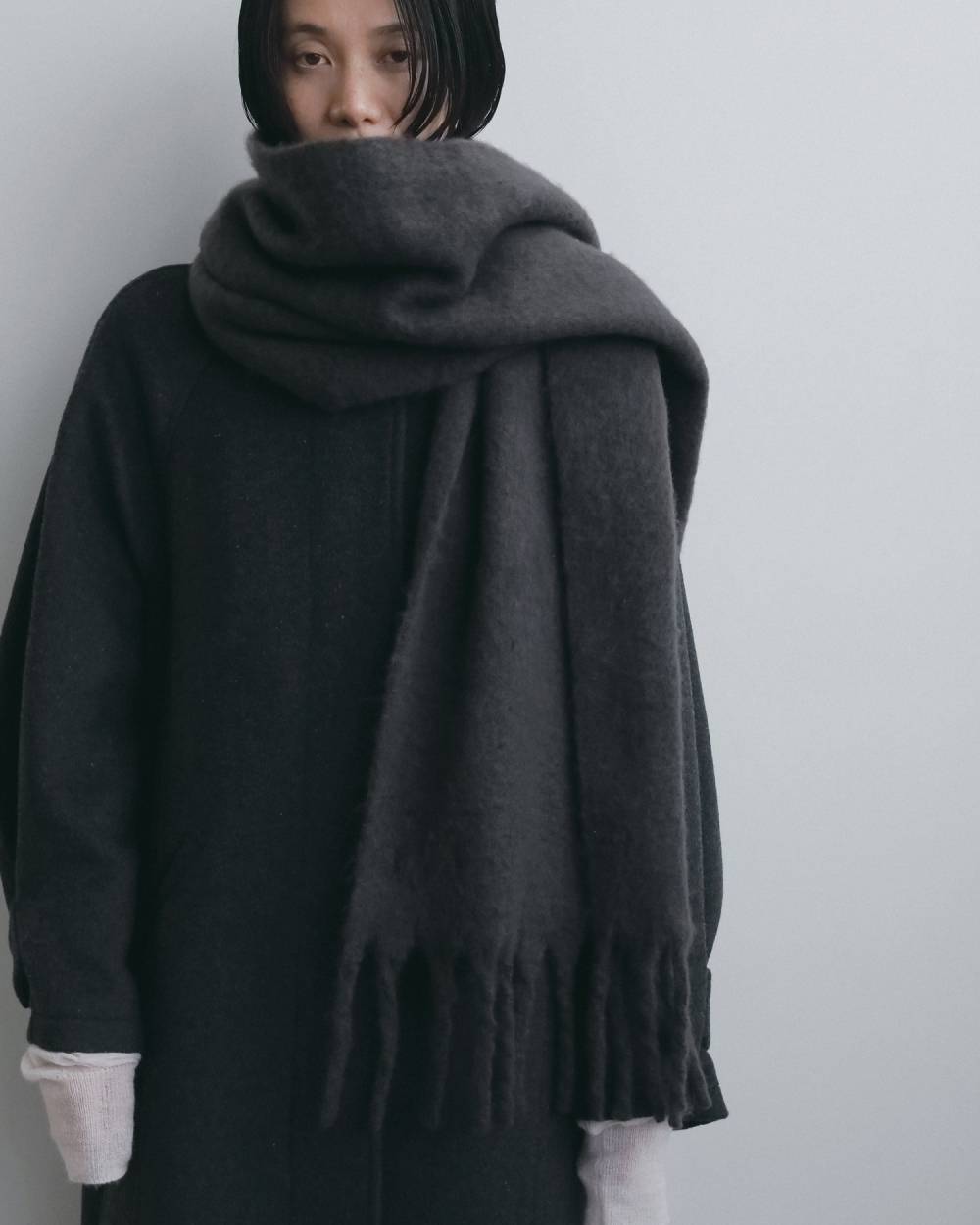 Soft Fringe Stole Soft Fringe Stole,ソフト フリンジ ストール,62621036,ストール,小物,マフラー,ànuke,アンヌーク,lifes,ライフズ,26fall,26aw