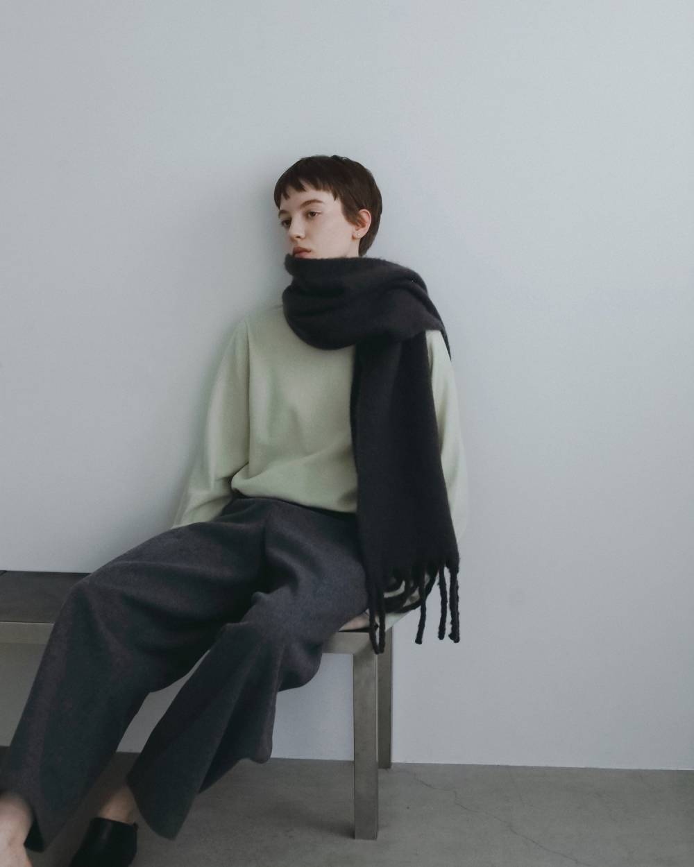 Soft Fringe Stole Soft Fringe Stole,ソフト フリンジ ストール,62621036,ストール,小物,マフラー,ànuke,アンヌーク,lifes,ライフズ,26fall,26aw