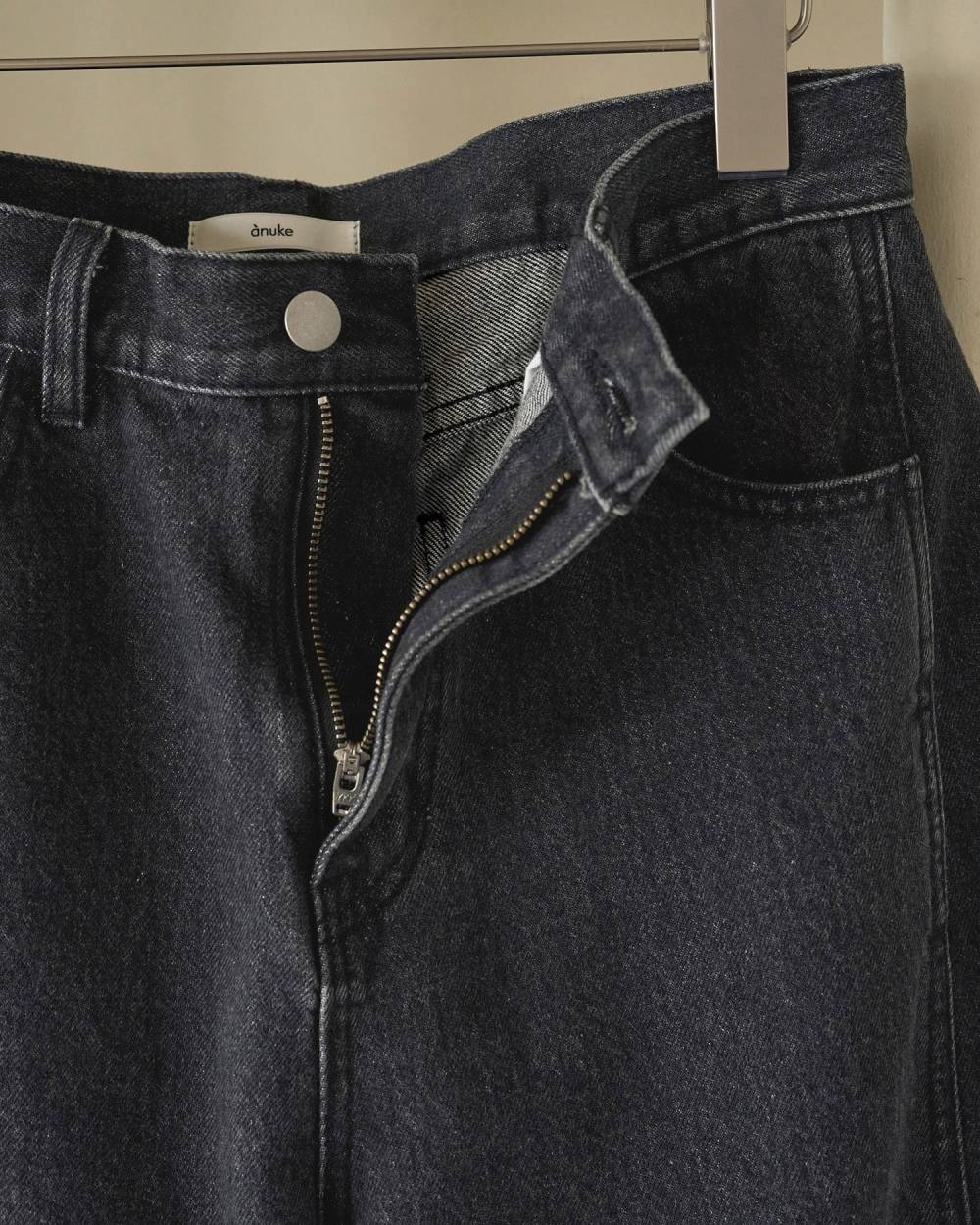 Panel Black Denim Panel Black Denim,パネル ブラック デニム,62621401,ボトム,デニム,ブラックデニム,パンツ,ワイドデニム,ànuke,アンヌーク,lifes,ライフズ,26ss,26fall,26aw