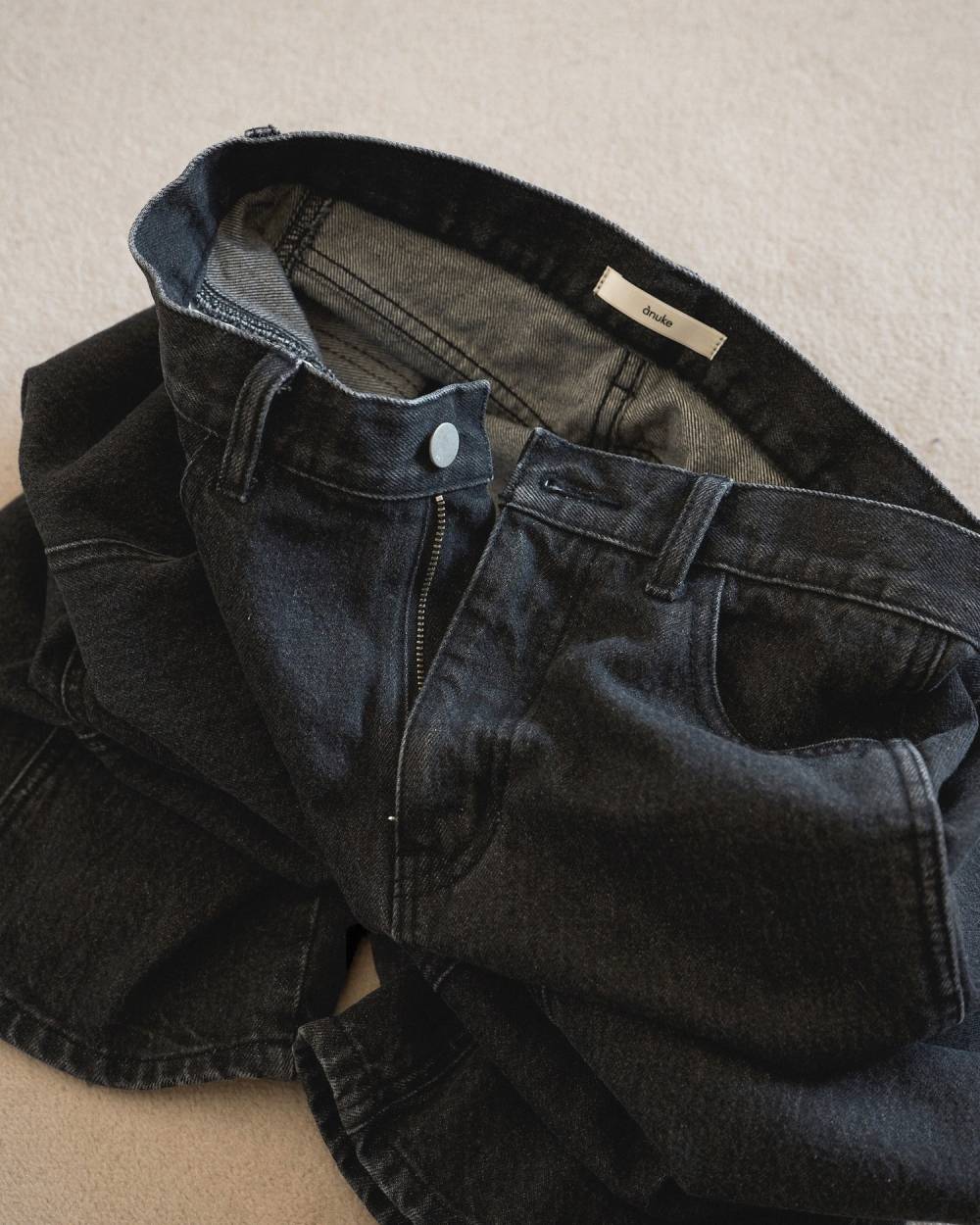 Panel Black Denim Panel Black Denim,パネル ブラック デニム,62621401,ボトム,デニム,ブラックデニム,パンツ,ワイドデニム,ànuke,アンヌーク,lifes,ライフズ,26ss,26fall,26aw