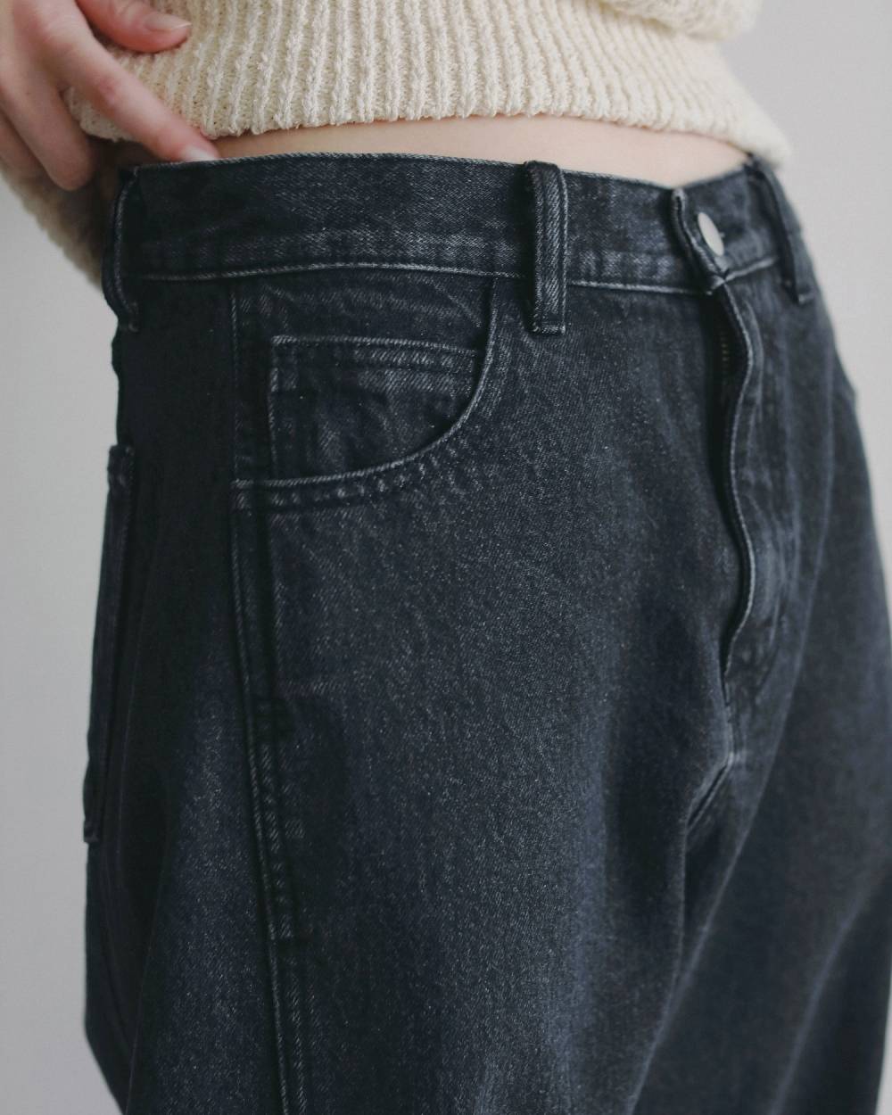Panel Black Denim Panel Black Denim,パネル ブラック デニム,62621401,ボトム,デニム,ブラックデニム,パンツ,ワイドデニム,ànuke,アンヌーク,lifes,ライフズ,26ss,26fall,26aw