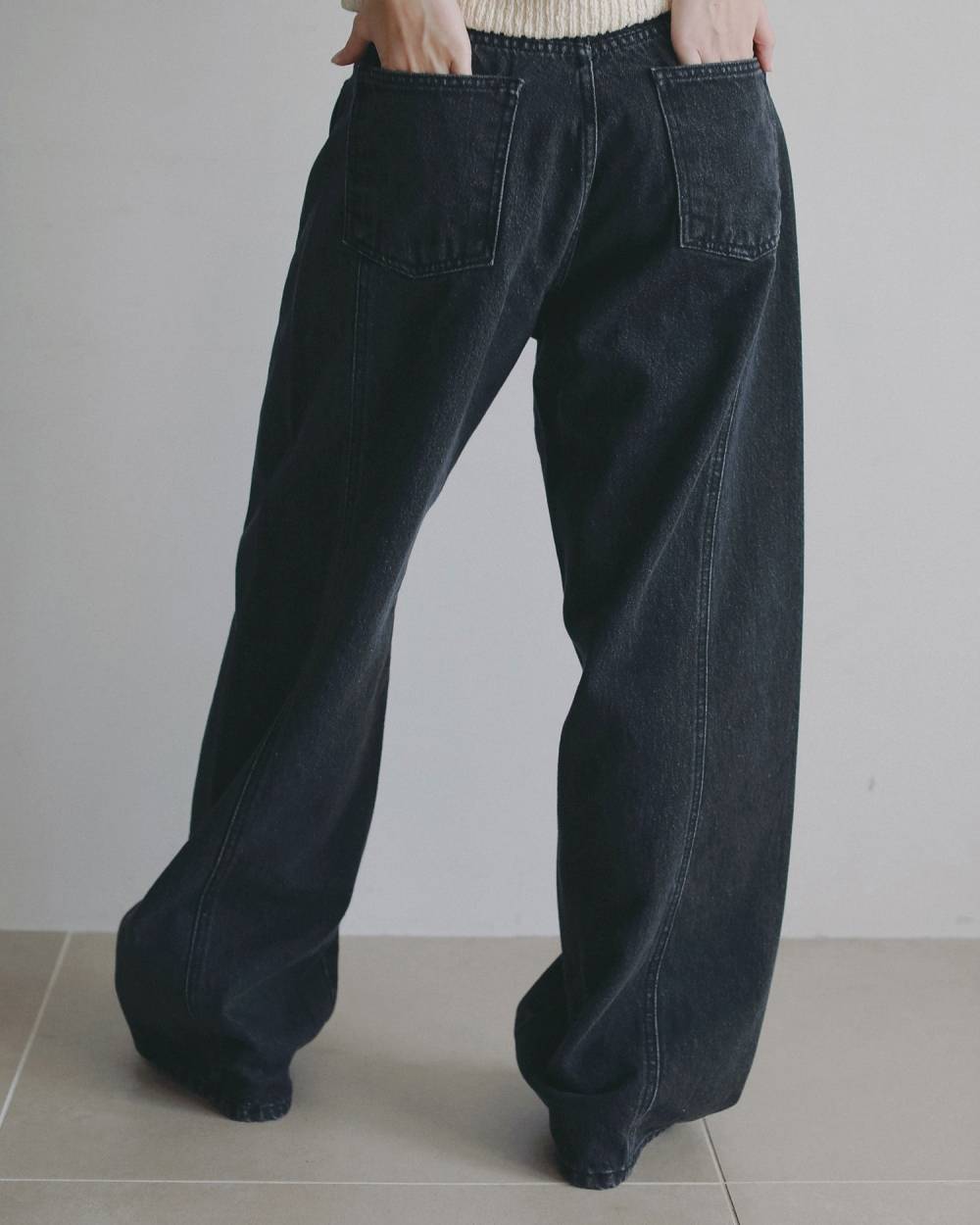 Panel Black Denim Panel Black Denim,パネル ブラック デニム,62621401,ボトム,デニム,ブラックデニム,パンツ,ワイドデニム,ànuke,アンヌーク,lifes,ライフズ,26ss,26fall,26aw