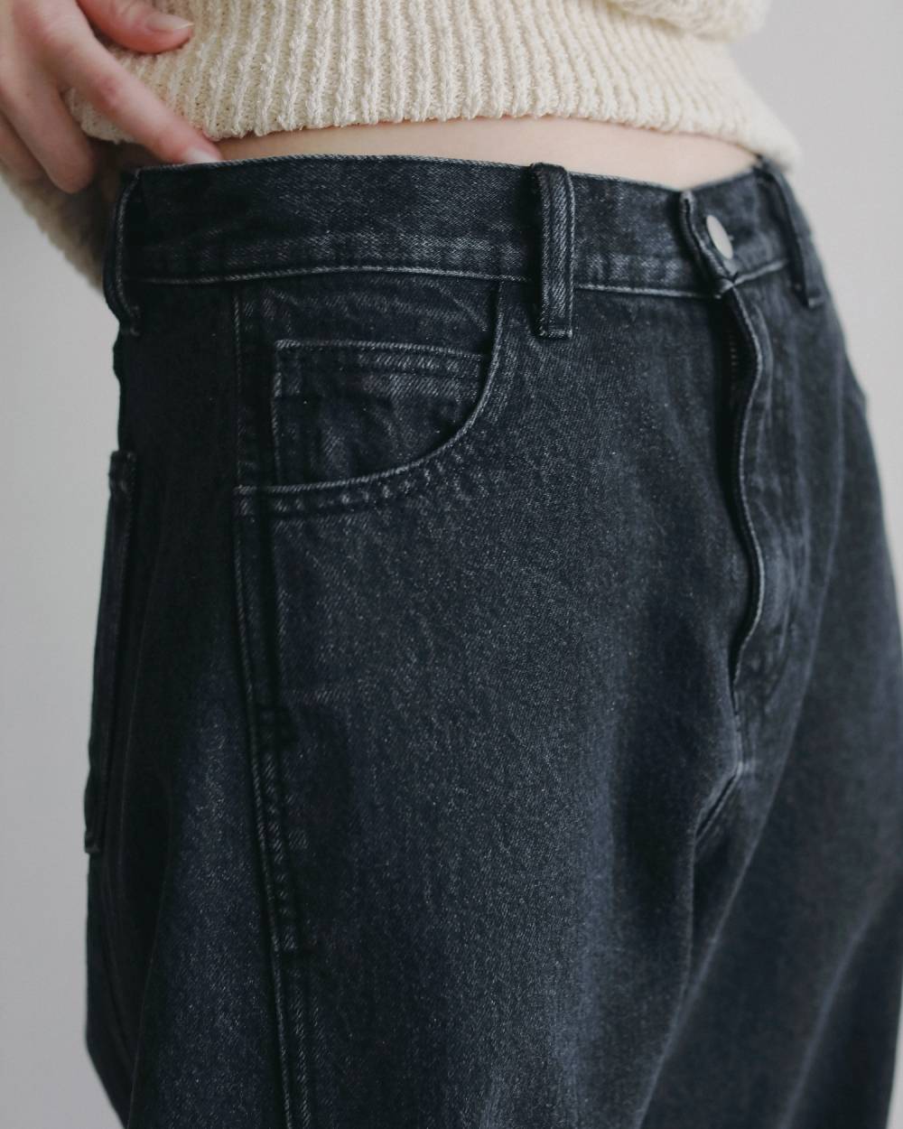 Panel Black Denim Panel Black Denim,パネル ブラック デニム,62621401,ボトム,デニム,ブラックデニム,パンツ,ワイドデニム,ànuke,アンヌーク,lifes,ライフズ,26ss,26fall,26aw