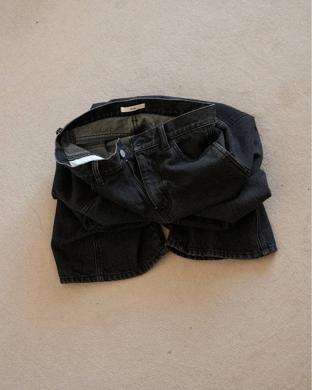 Panel Black Denim Panel Black Denim,パネル ブラック デニム,62621401,ボトム,デニム,ブラックデニム,パンツ,ワイドデニム,ànuke,アンヌーク,lifes,ライフズ,26ss,26fall,26aw