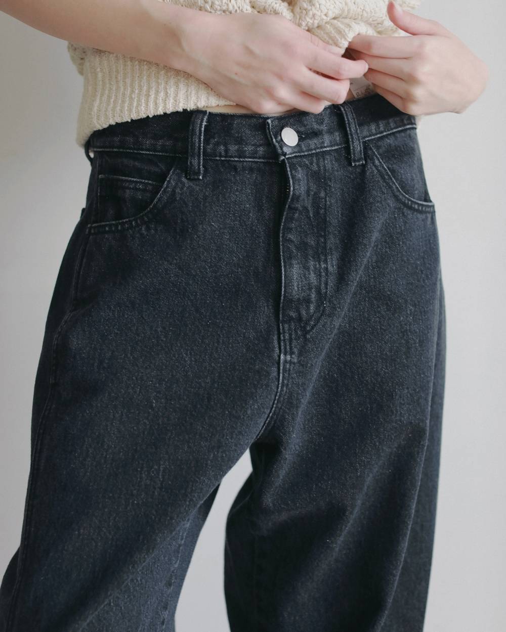 Panel Black Denim Panel Black Denim,パネル ブラック デニム,62621401,ボトム,デニム,ブラックデニム,パンツ,ワイドデニム,ànuke,アンヌーク,lifes,ライフズ,26ss,26fall,26aw