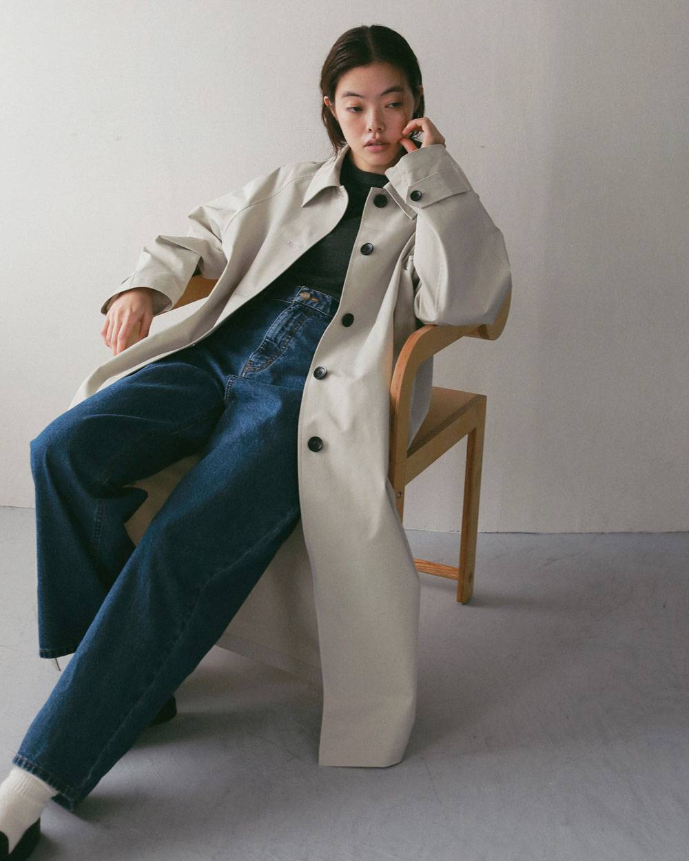 Soutiencollar Twill Coat Soutiencollar Twill Coat,ステンカラー ツイル コート,62710001,アウター,コート,ロングコート,羽織,ànuke,アンヌーク,lifes,ライフズ,27ss