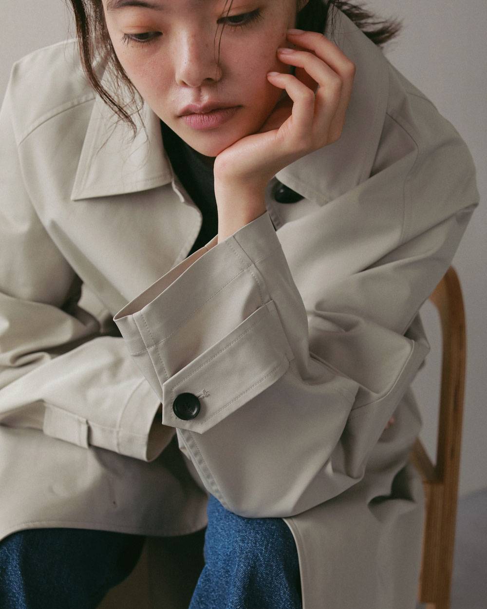Soutiencollar Twill Coat Soutiencollar Twill Coat,ステンカラー ツイル コート,62710001,アウター,コート,ロングコート,羽織,ànuke,アンヌーク,lifes,ライフズ,27ss