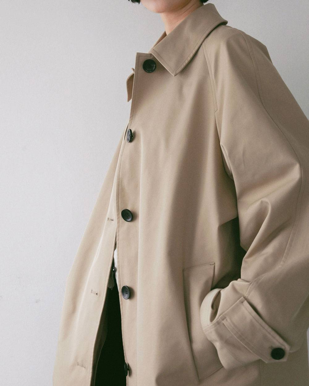 Soutiencollar Twill Coat Soutiencollar Twill Coat,ステンカラー ツイル コート,62710001,アウター,コート,ロングコート,羽織,ànuke,アンヌーク,lifes,ライフズ,27ss