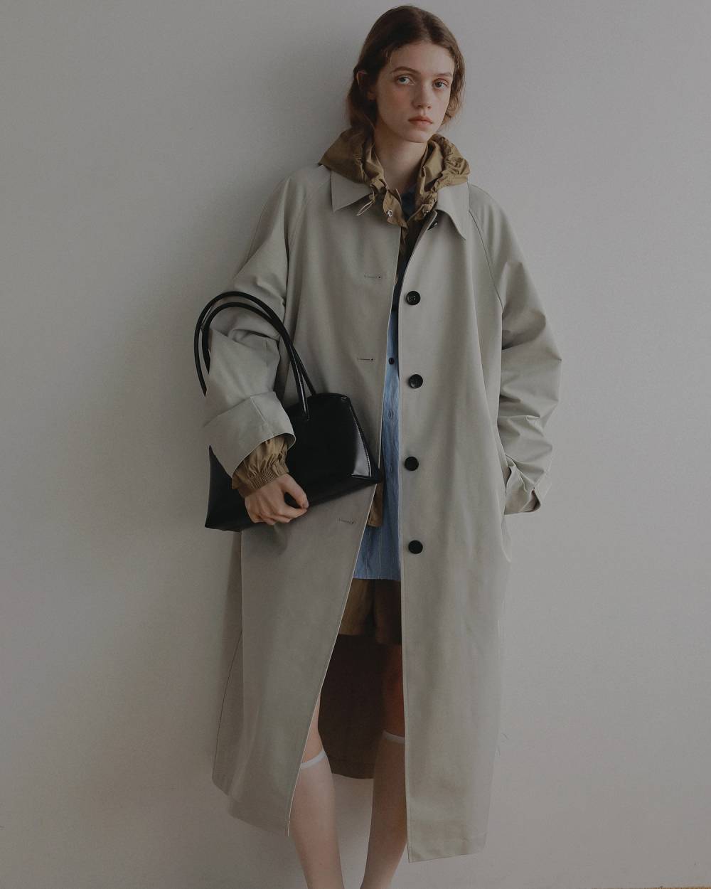 Soutiencollar Twill Coat Soutiencollar Twill Coat,ステンカラー ツイル コート,62710001,アウター,コート,ロングコート,羽織,ànuke,アンヌーク,lifes,ライフズ,27ss
