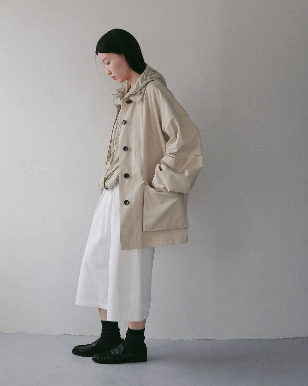 Over Half Coat Over Half Coat,オーバー ハーフ コート,62710002,アウター,コート,羽織,ハーフコート,ànuke,アンヌーク,lifes,ライフズ,27ss