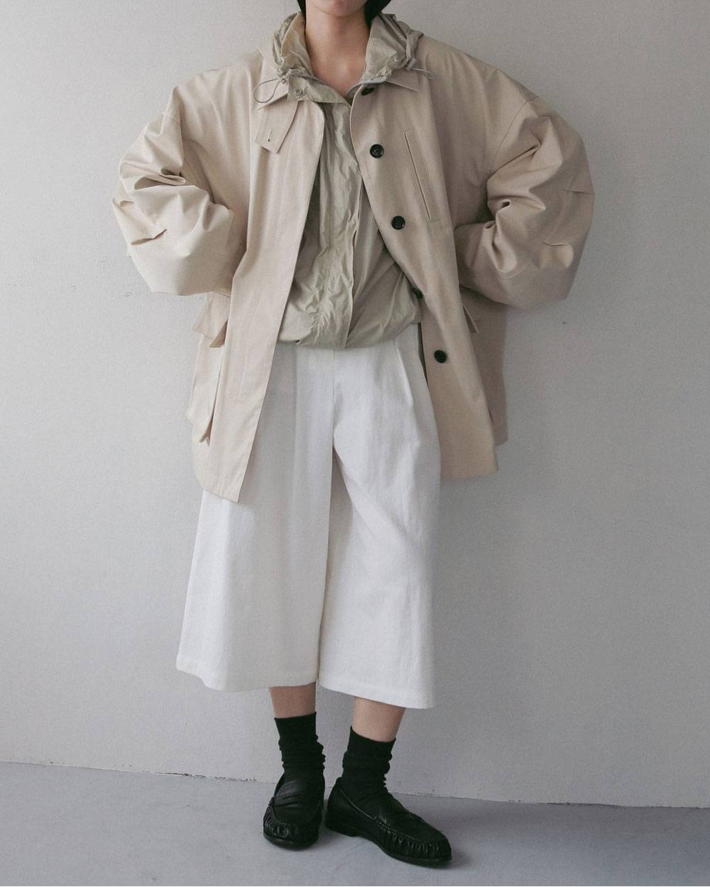 Over Half Coat Over Half Coat,オーバー ハーフ コート,62710002,アウター,コート,羽織,ハーフコート,ànuke,アンヌーク,lifes,ライフズ,27ss