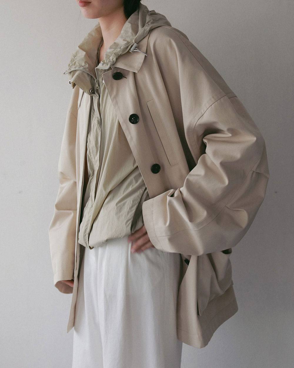 Over Half Coat Over Half Coat,オーバー ハーフ コート,62710002,アウター,コート,羽織,ハーフコート,ànuke,アンヌーク,lifes,ライフズ,27ss