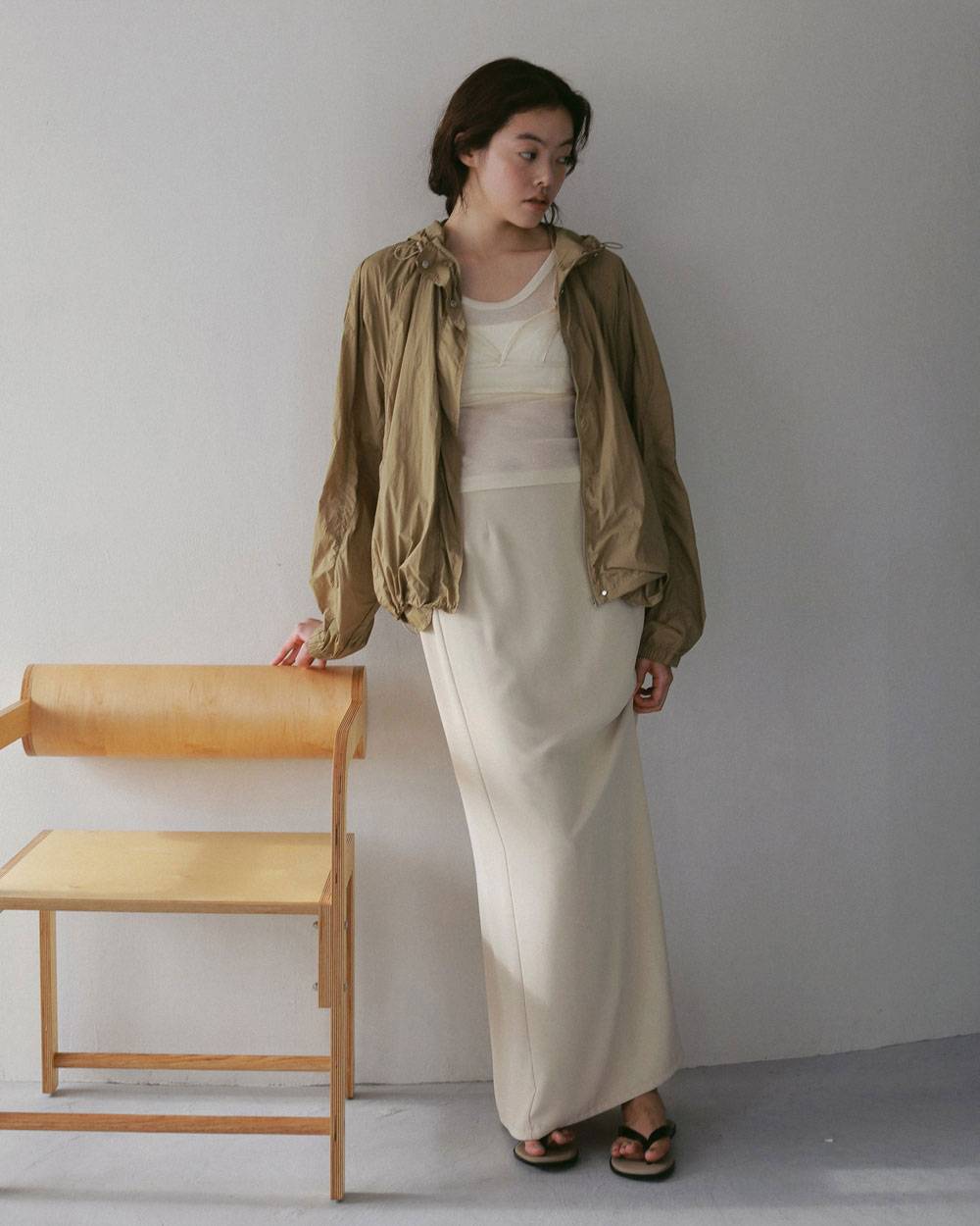 Sheer Track Blouson Sheer Track Blouson,シアー トラック ブルゾン,62710201,アウター,ブルゾン,ナイロン,羽織,軽アウター,シアー,透け感,ànuke,アンヌーク,lifes,ライフズ,27ss
