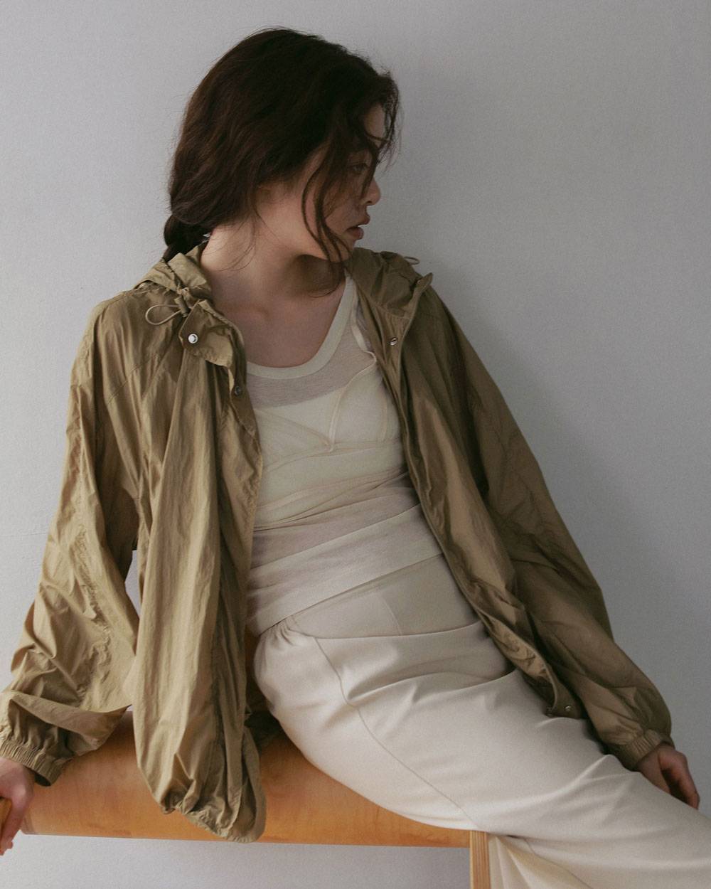 Sheer Track Blouson Sheer Track Blouson,シアー トラック ブルゾン,62710201,アウター,ブルゾン,ナイロン,羽織,軽アウター,シアー,透け感,ànuke,アンヌーク,lifes,ライフズ,27ss