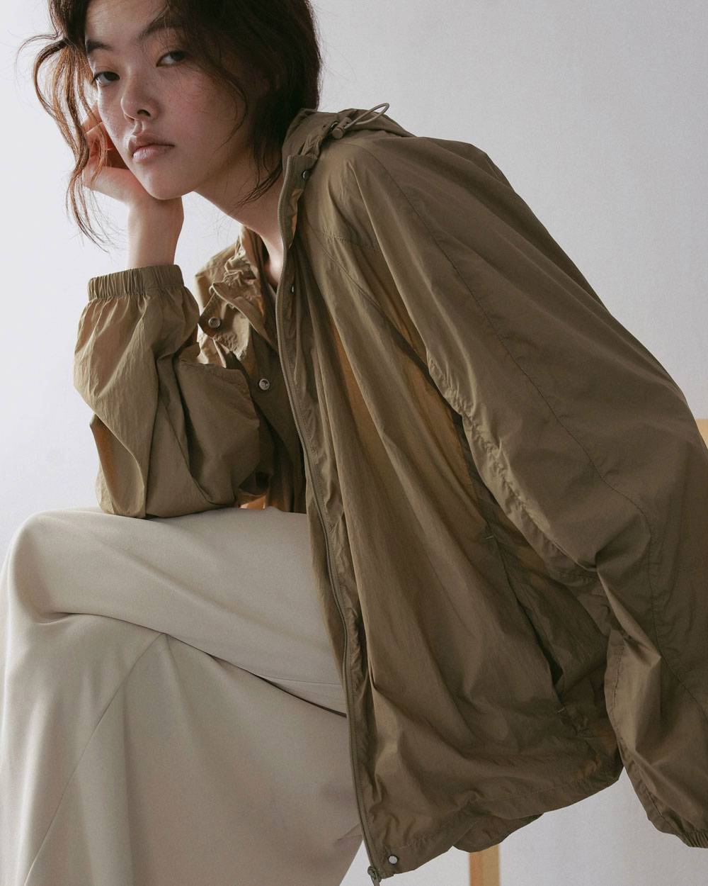 Sheer Track Blouson Sheer Track Blouson,シアー トラック ブルゾン,62710201,アウター,ブルゾン,ナイロン,羽織,軽アウター,シアー,透け感,ànuke,アンヌーク,lifes,ライフズ,27ss