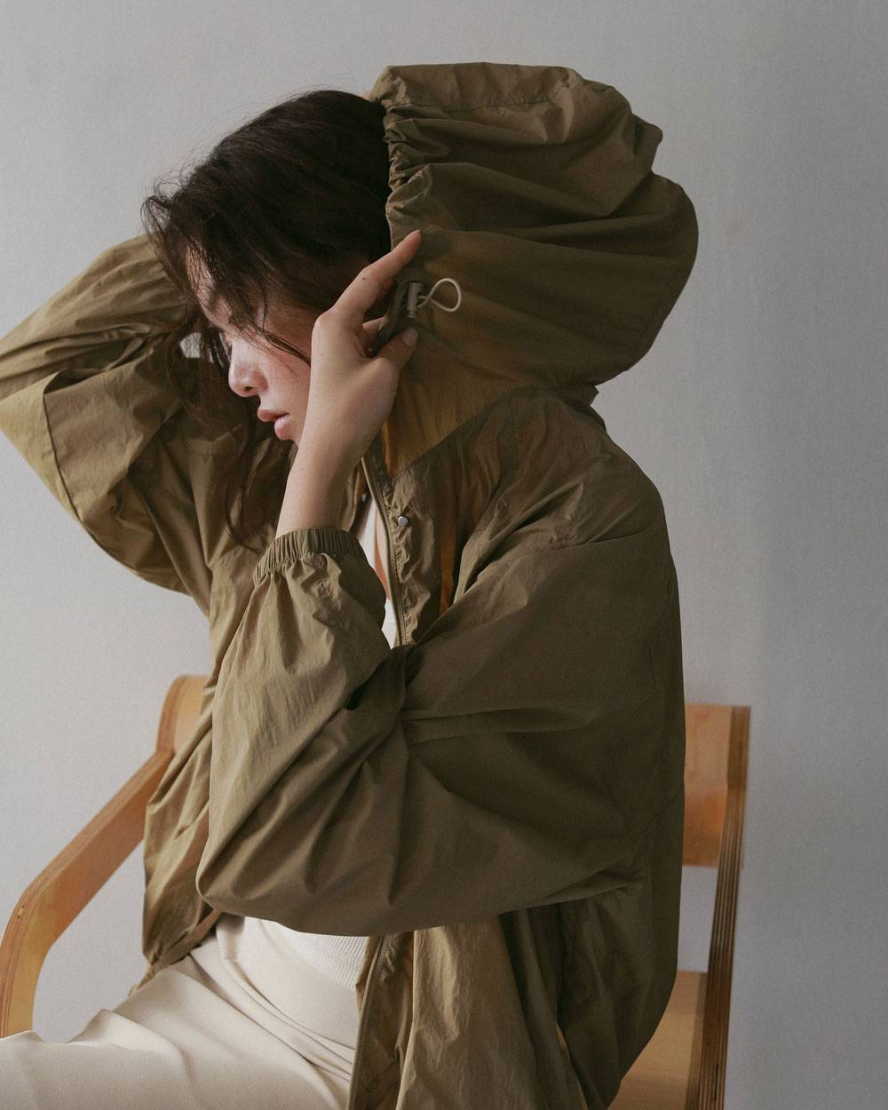 Sheer Track Blouson Sheer Track Blouson,シアー トラック ブルゾン,62710201,アウター,ブルゾン,ナイロン,羽織,軽アウター,シアー,透け感,ànuke,アンヌーク,lifes,ライフズ,27ss