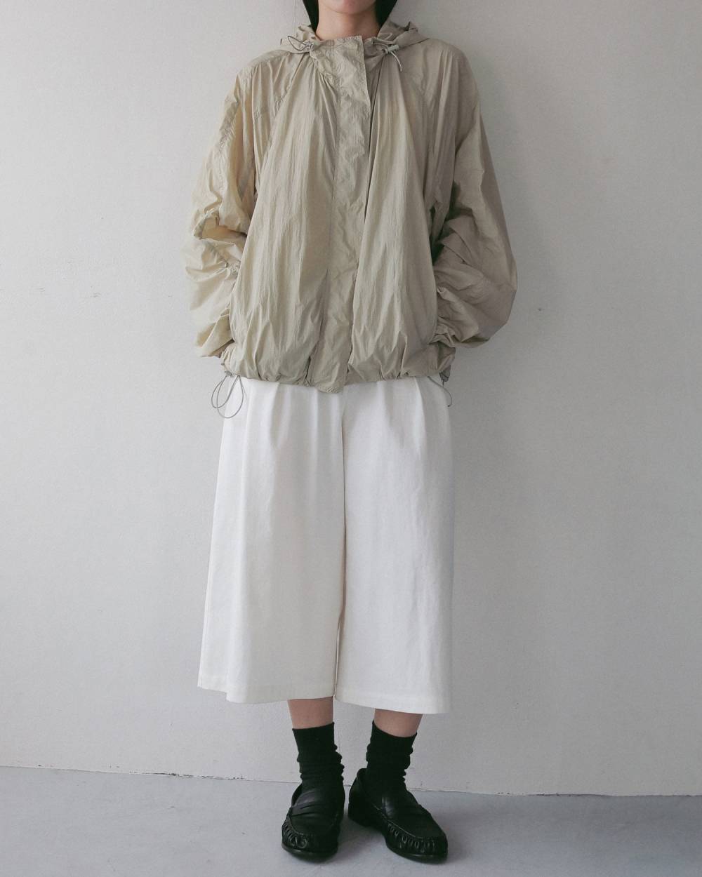 Sheer Track Blouson Sheer Track Blouson,シアー トラック ブルゾン,62710201,アウター,ブルゾン,ナイロン,羽織,軽アウター,シアー,透け感,ànuke,アンヌーク,lifes,ライフズ,27ss