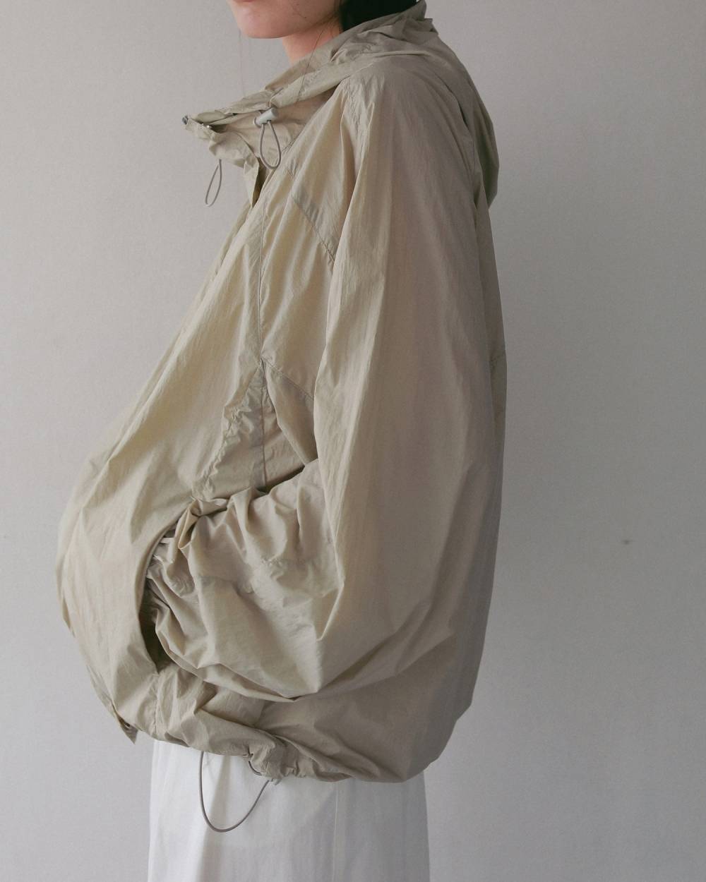 Sheer Track Blouson Sheer Track Blouson,シアー トラック ブルゾン,62710201,アウター,ブルゾン,ナイロン,羽織,軽アウター,シアー,透け感,ànuke,アンヌーク,lifes,ライフズ,27ss