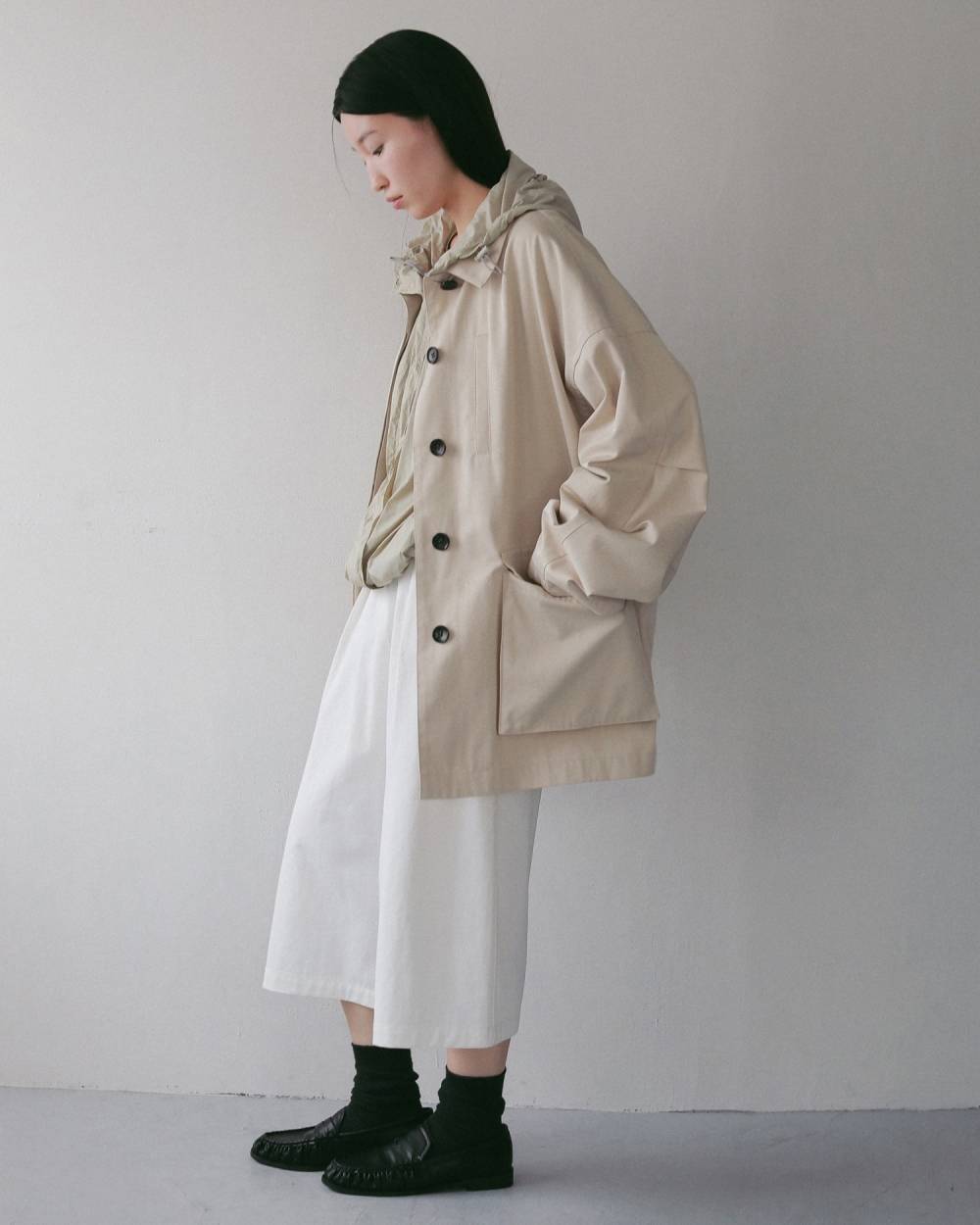 Sheer Track Blouson Sheer Track Blouson,シアー トラック ブルゾン,62710201,アウター,ブルゾン,ナイロン,羽織,軽アウター,シアー,透け感,ànuke,アンヌーク,lifes,ライフズ,27ss