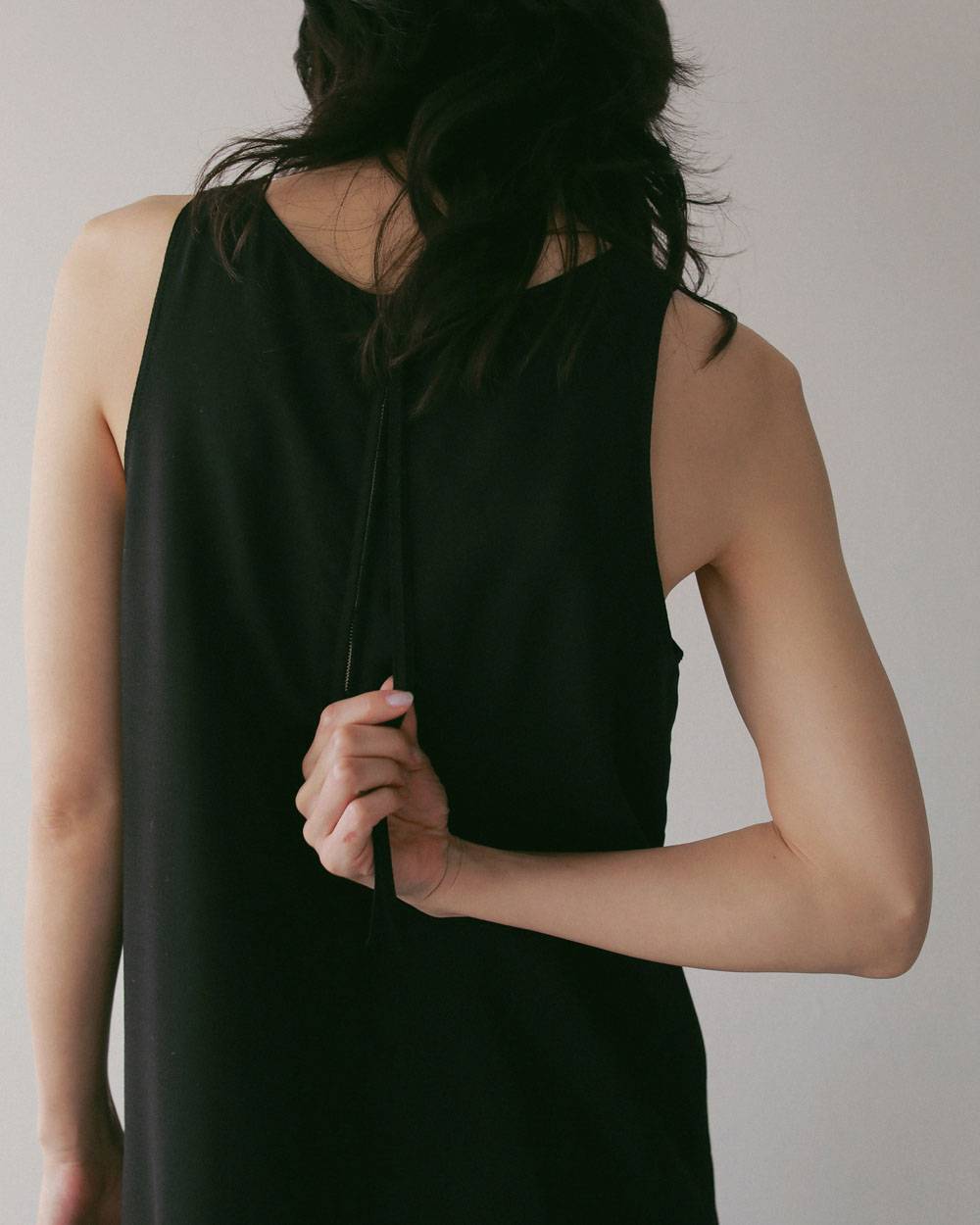Woolchambray Sleeveless Onepiece Woolchambray Sleeveless Onepiece,ウールシャンブレー スリーブレス ワンピース,62710301,ワンピース,ワンピ,ノースリーブ,ノースリ,ウール,ànuke,アンヌーク,lifes,ライフズ,27ss