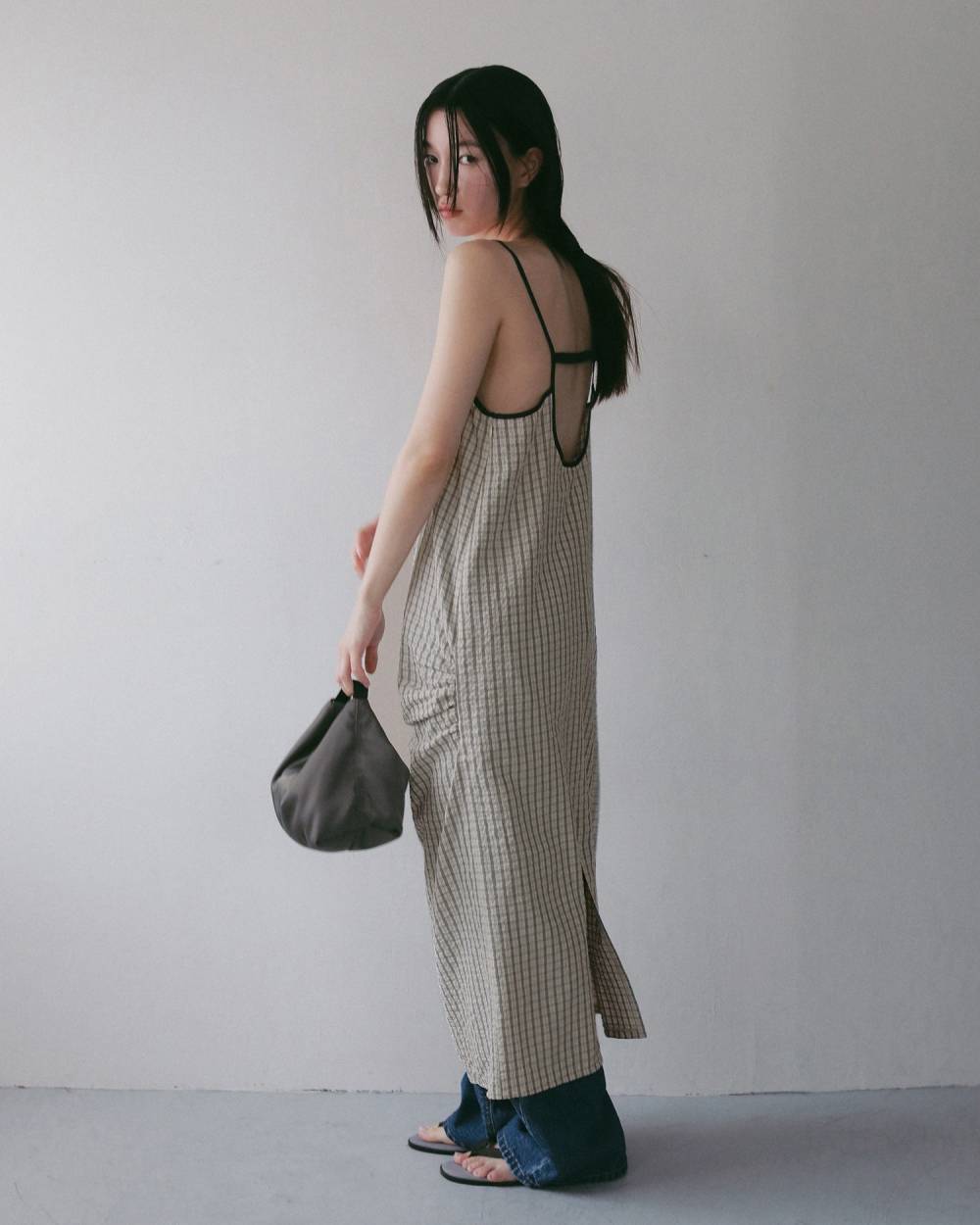 Suckercheck Cami Onepiece Suckercheck Cami Onepiece,サッカーチェック キャミ ワンピース,62710303,ワンピース,ワンピ,チェック,柄,キャミワンピ,ànuke,アンヌーク,lifes,ライフズ,27ss