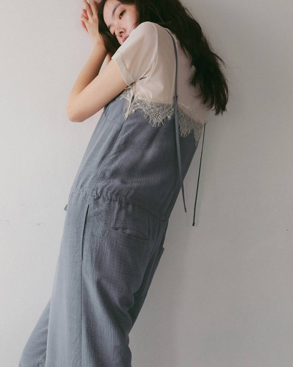Dot Jacquard Combinaison Dot Jacquard Combinaison,ドット ジャカード コンビネゾン,62710305,コンビネゾン,つなぎ,オーバーオール,柄,ワンピース,ànuke,アンヌーク,lifes,ライフズ,27ss