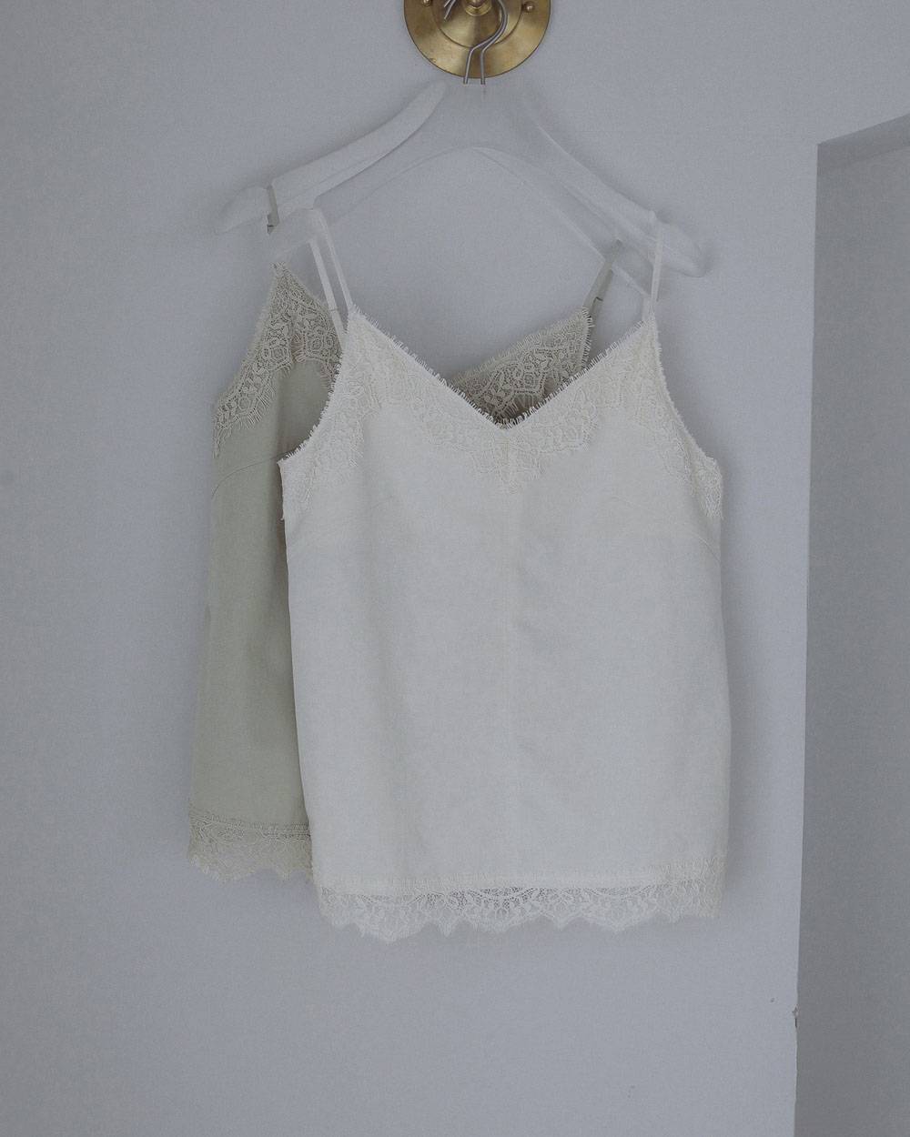 Twill Lace Camisole Twill Lace Camisole,ツイル レース キャミソール,62710404,キャミソールトップス,トップス,キャミソール,キャミ,ànuke,アンヌーク,lifes,ライフズ,27ss