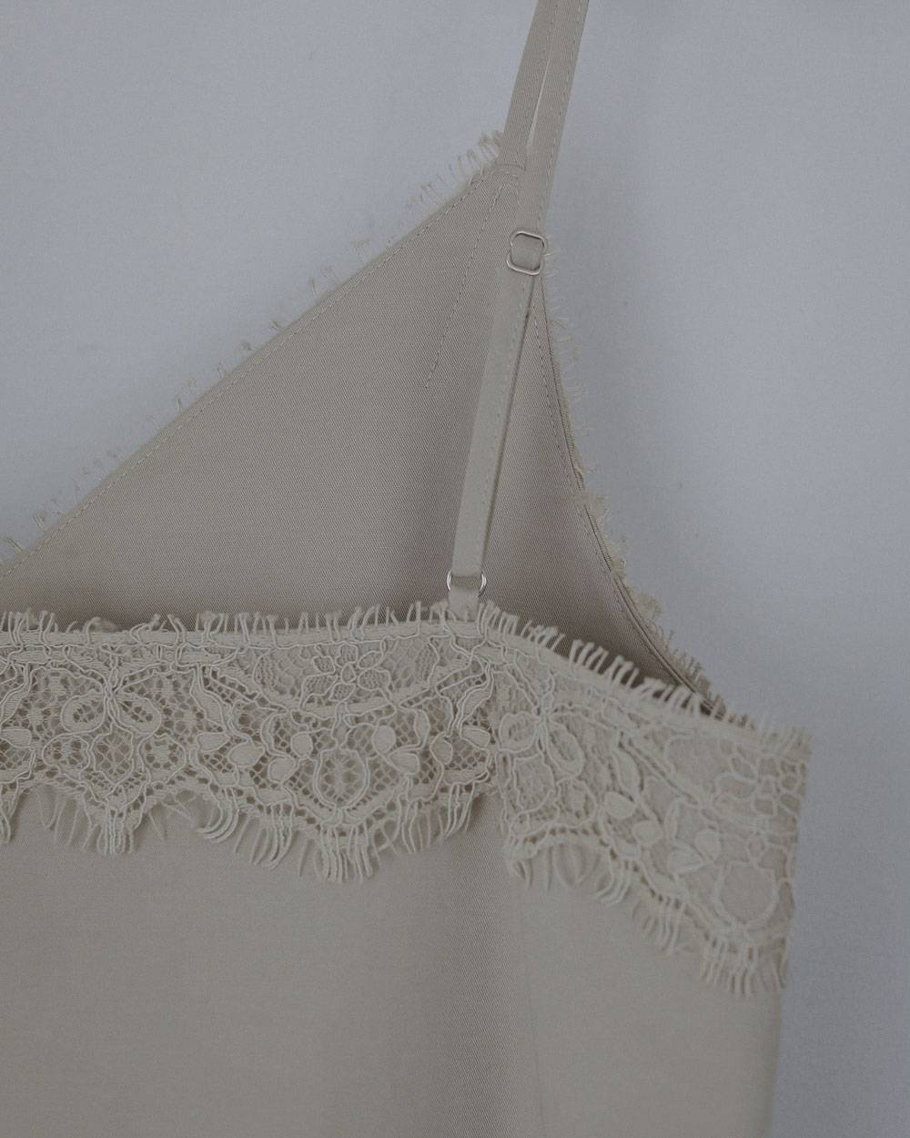 Twill Lace Camisole Twill Lace Camisole,ツイル レース キャミソール,62710404,キャミソールトップス,トップス,キャミソール,キャミ,ànuke,アンヌーク,lifes,ライフズ,27ss