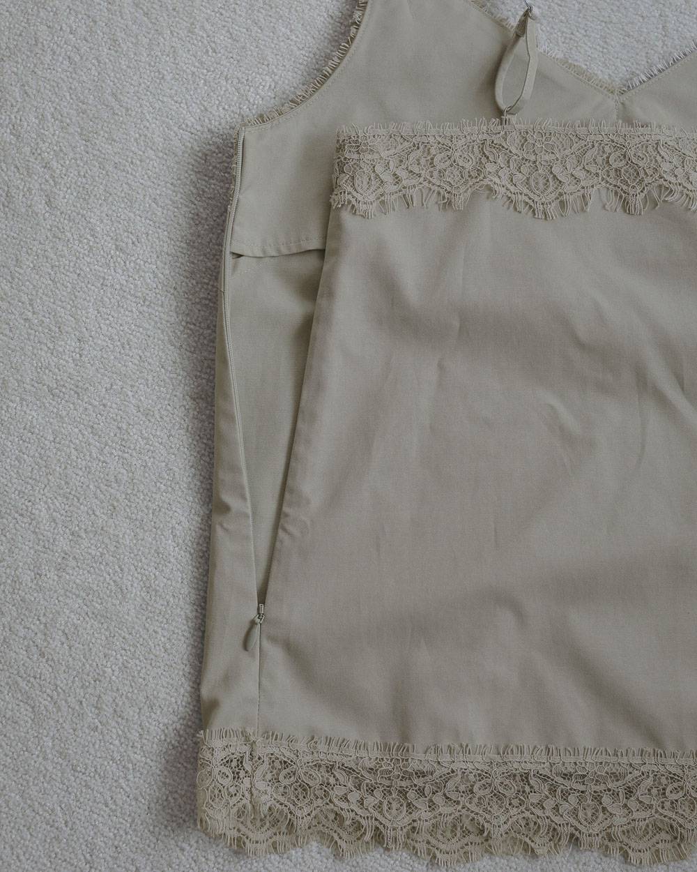 Twill Lace Camisole Twill Lace Camisole,ツイル レース キャミソール,62710404,キャミソールトップス,トップス,キャミソール,キャミ,ànuke,アンヌーク,lifes,ライフズ,27ss