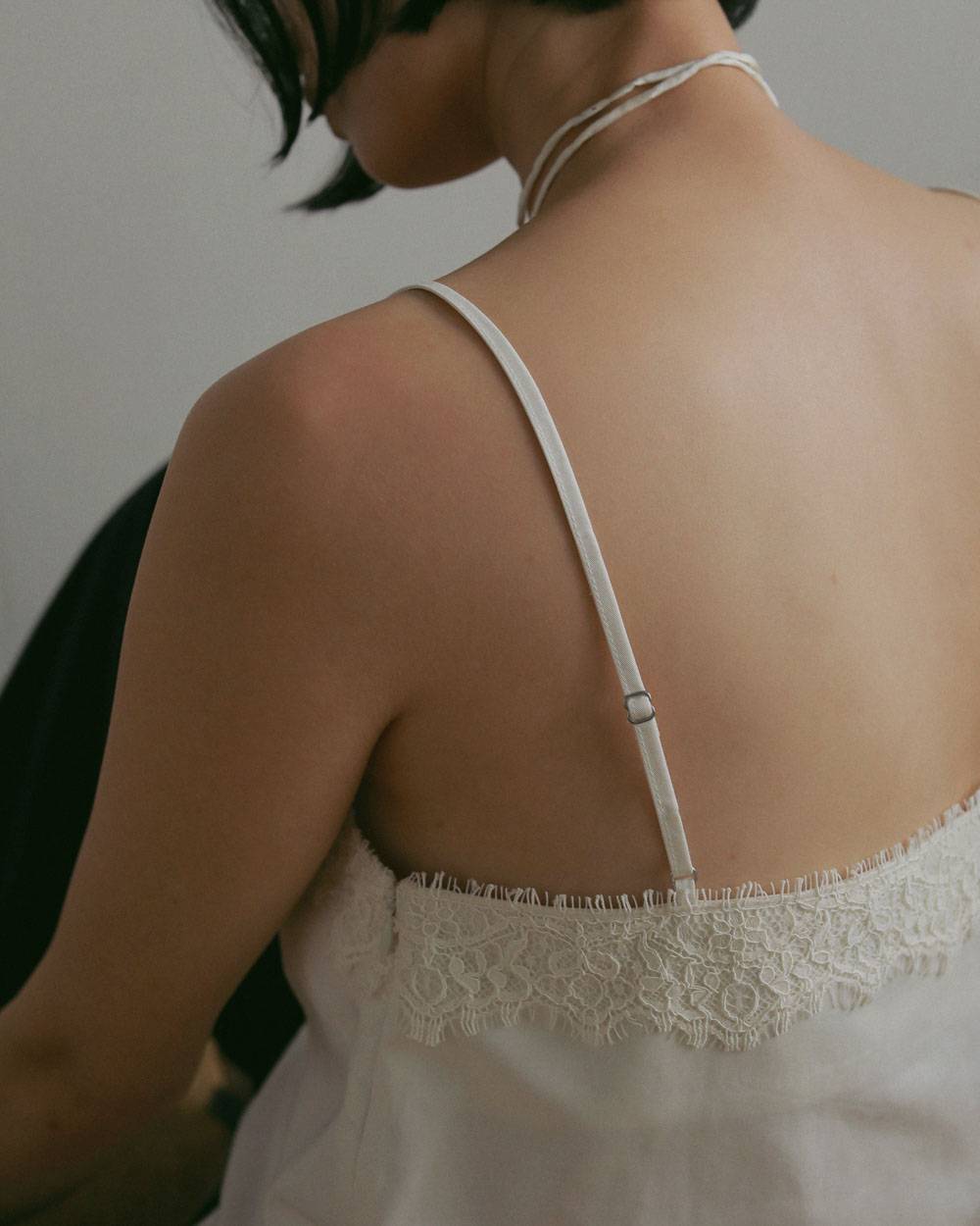 Twill Lace Camisole Twill Lace Camisole,ツイル レース キャミソール,62710404,キャミソールトップス,トップス,キャミソール,キャミ,ànuke,アンヌーク,lifes,ライフズ,27ss