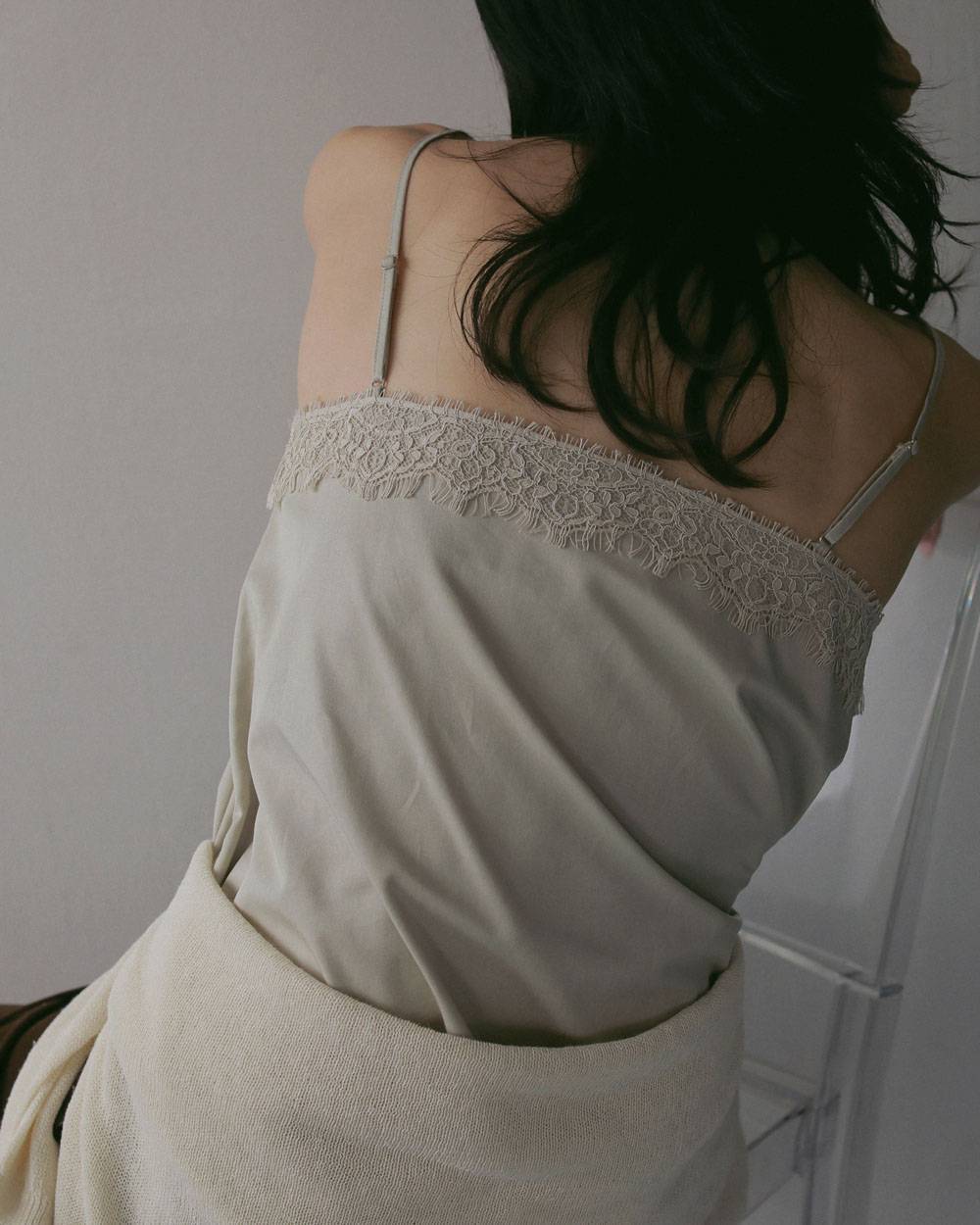 Twill Lace Camisole Twill Lace Camisole,ツイル レース キャミソール,62710404,キャミソールトップス,トップス,キャミソール,キャミ,ànuke,アンヌーク,lifes,ライフズ,27ss