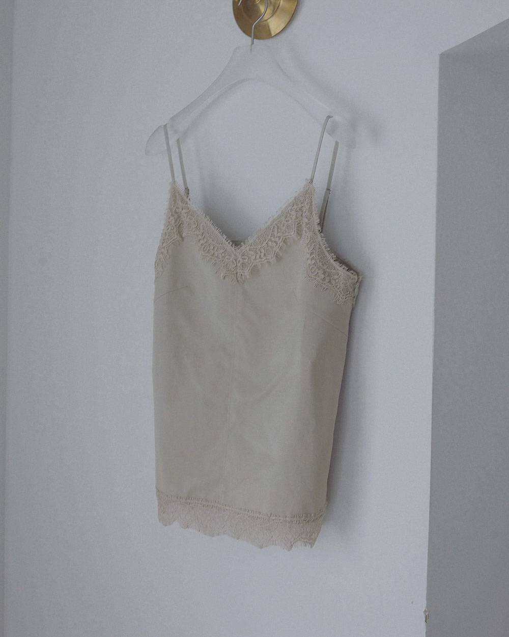 Twill Lace Camisole Twill Lace Camisole,ツイル レース キャミソール,62710404,キャミソールトップス,トップス,キャミソール,キャミ,ànuke,アンヌーク,lifes,ライフズ,27ss