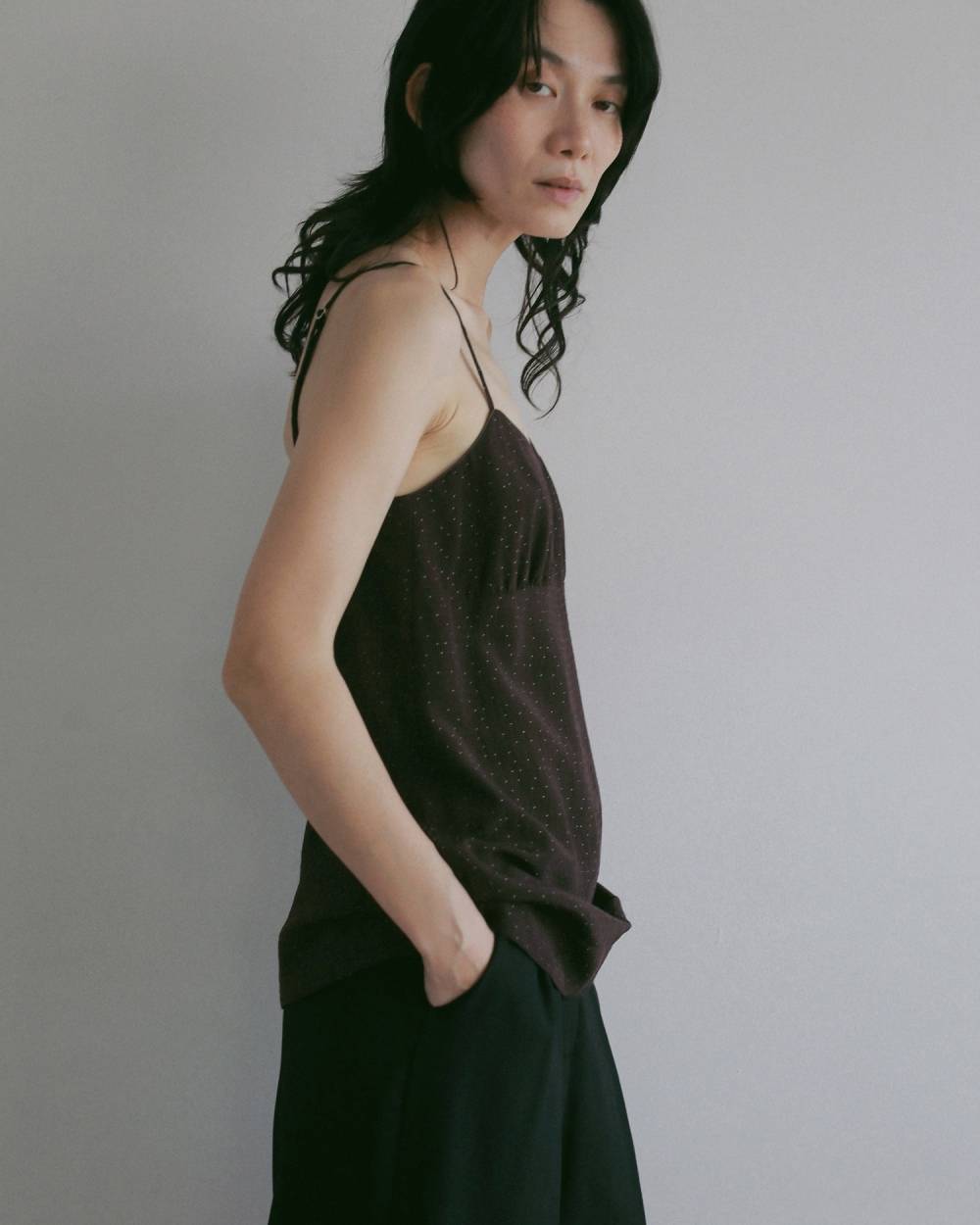 Dotjacquard Camisole Tops Dotjacquard Camisole Tops,ドットジャカード キャミソール トップス,62710411,トップス,キャミソール,柄,ànuke,アンヌーク,lifes,ライフズ,27ss