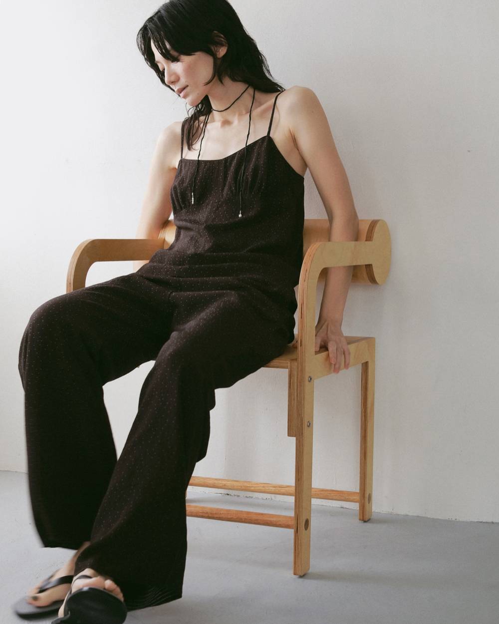 Dotjacquard Camisole Tops Dotjacquard Camisole Tops,ドットジャカード キャミソール トップス,62710411,トップス,キャミソール,柄,ànuke,アンヌーク,lifes,ライフズ,27ss
