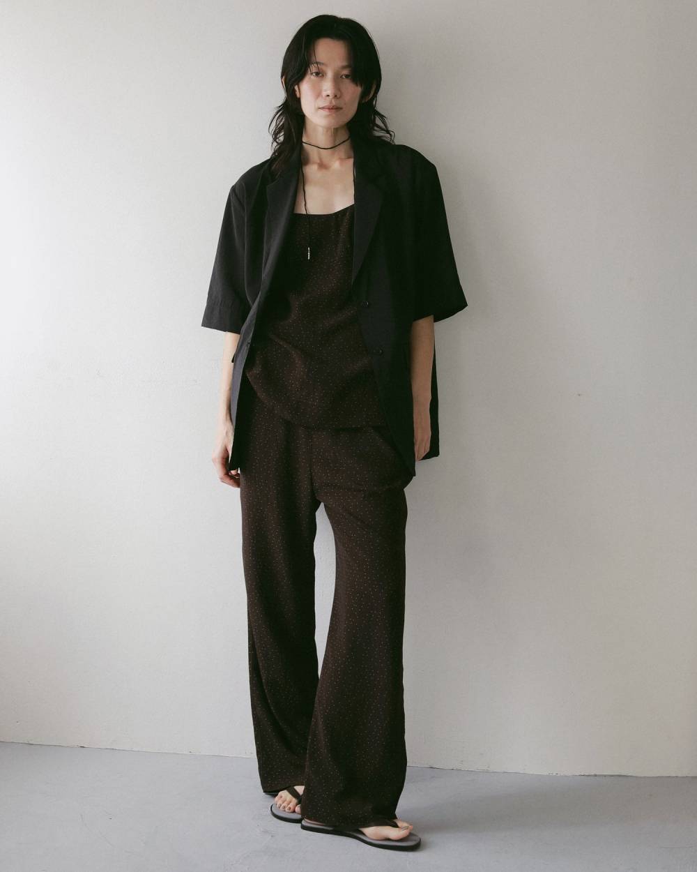Dotjacquard Camisole Tops Dotjacquard Camisole Tops,ドットジャカード キャミソール トップス,62710411,トップス,キャミソール,柄,ànuke,アンヌーク,lifes,ライフズ,27ss