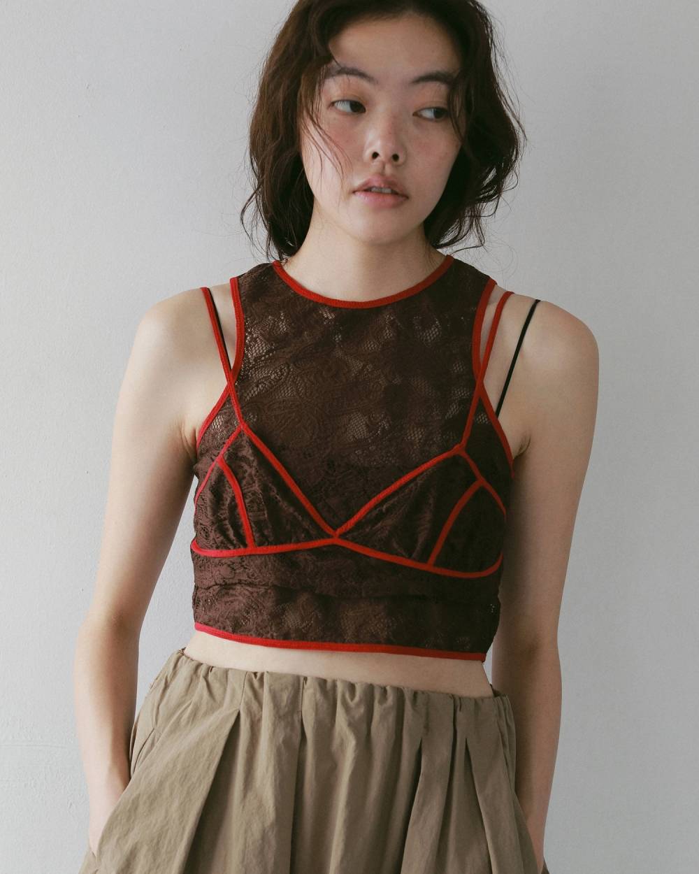 Lace Sleeveless Tops Lace Sleeveless Tops,レース スリーブレス トップス,62710417,トップス,レース,ノースリーブ,ノースリ,タンクトップ,ànuke,アンヌーク,lifes,ライフズ,27ss