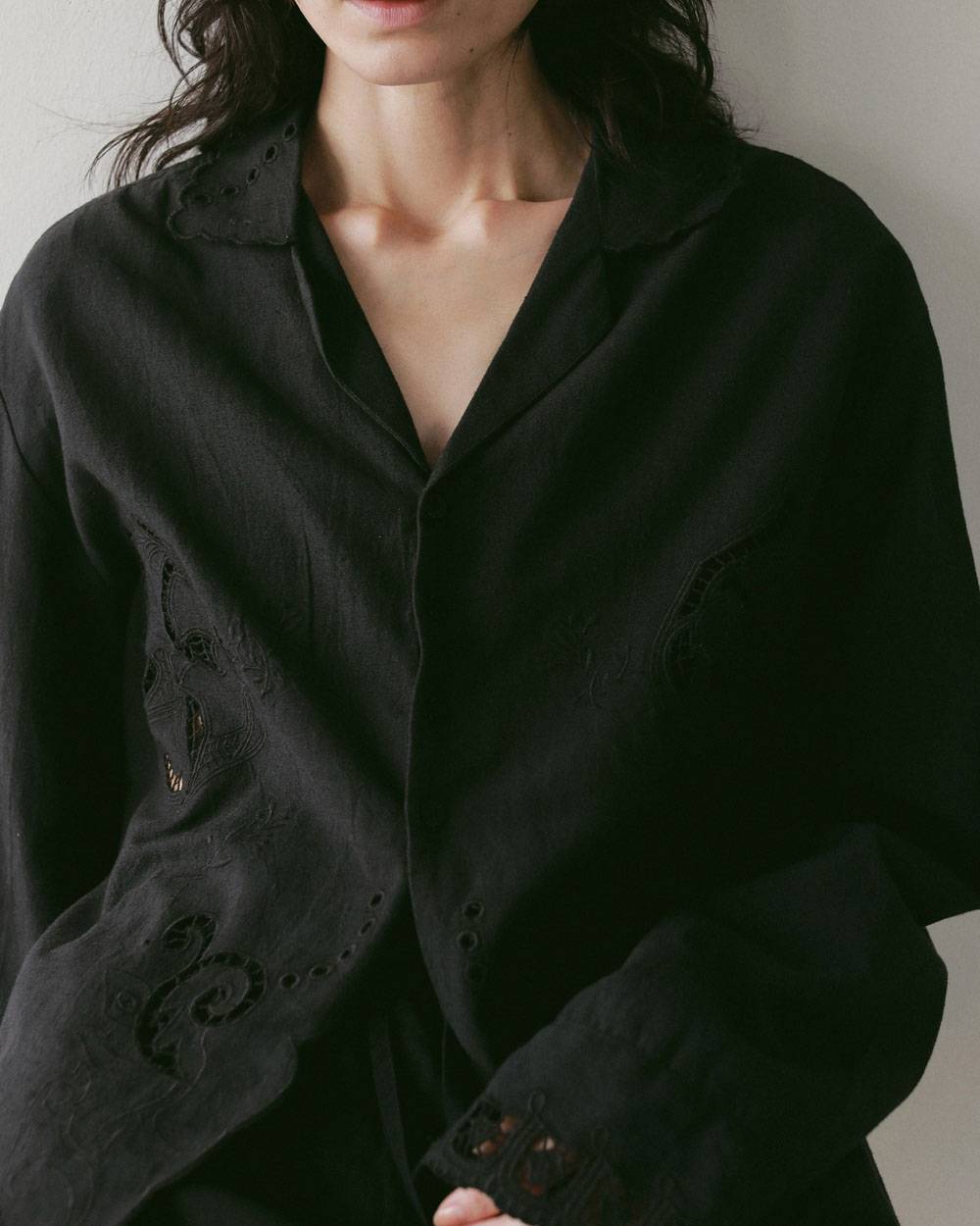 Cutwork Opencollar Shirts Cutwork Opencollar Shirts,カットワーク オープンカラー シャツ,62710419,シャツ,刺繍,インド製,開襟シャツ,トップス,羽織,ànuke,アンヌーク,lifes,ライフズ,27ss