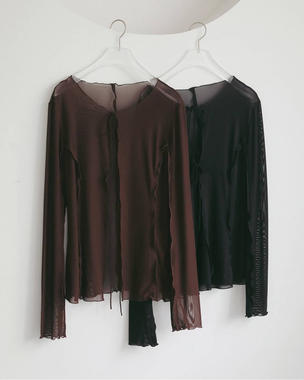 Sheer Tulle Cardigan Sheer Tulle Cardigan,シアー チュール カーディガン,62710420,カーディガン,カーデ,シアー,透け感,トップス,羽織,ànuke,アンヌーク,lifes,ライフズ,27ss