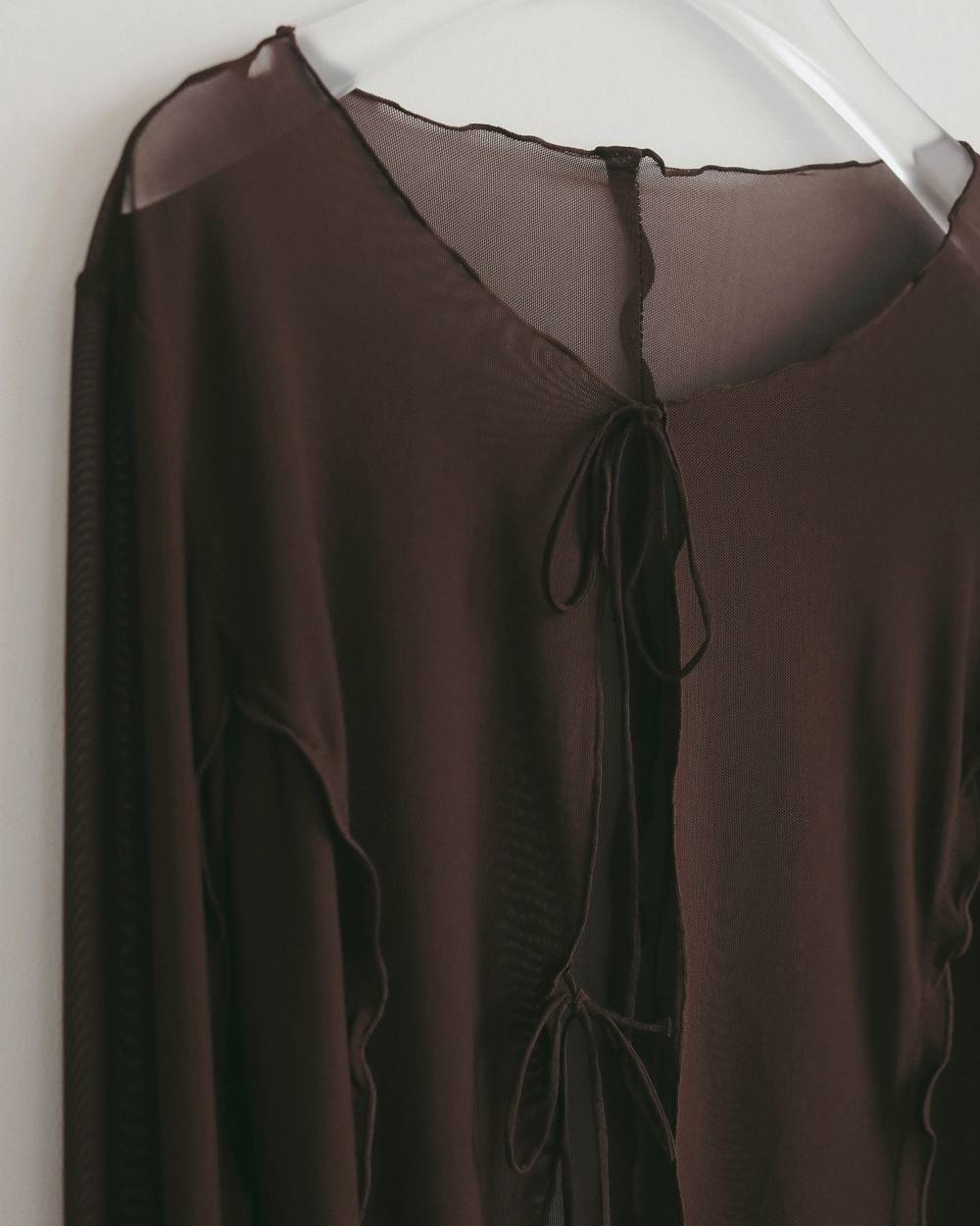 Sheer Tulle Cardigan Sheer Tulle Cardigan,シアー チュール カーディガン,62710420,カーディガン,カーデ,シアー,透け感,トップス,羽織,ànuke,アンヌーク,lifes,ライフズ,27ss