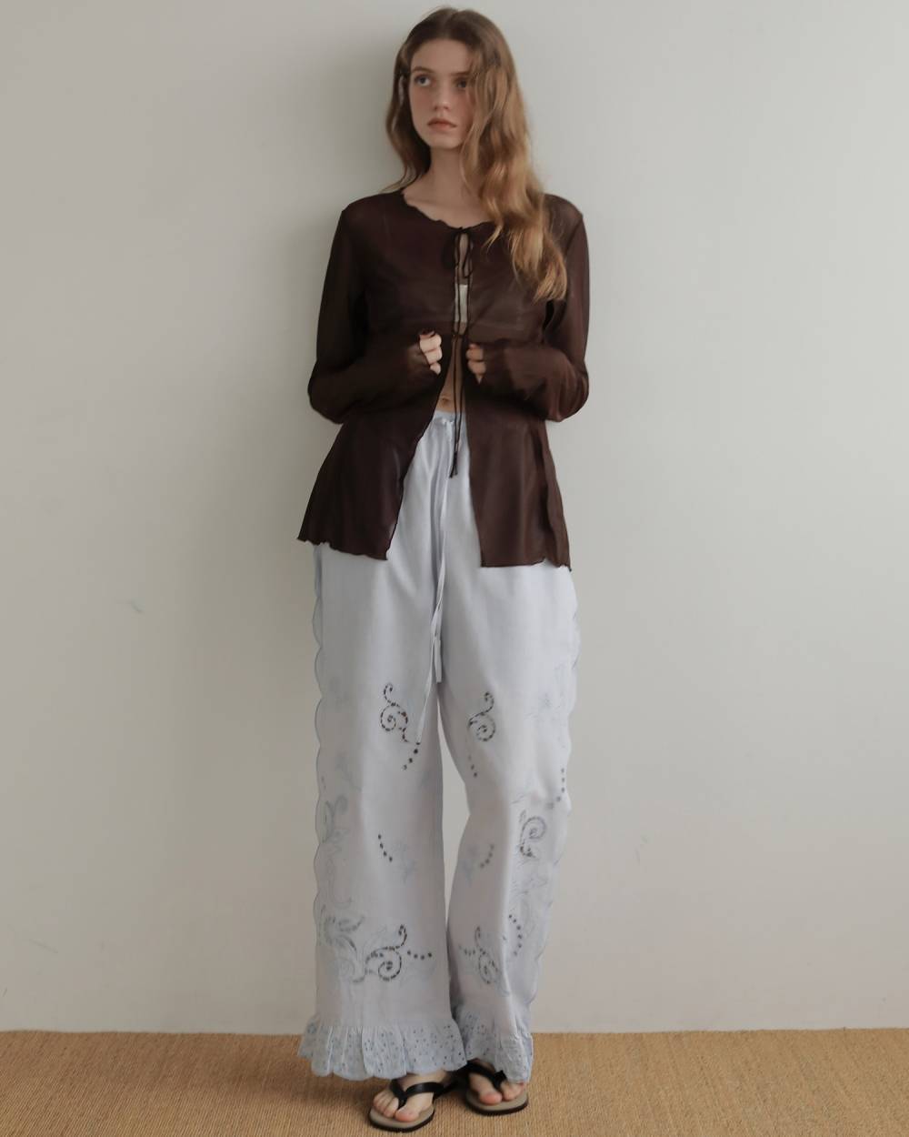 Sheer Tulle Cardigan Sheer Tulle Cardigan,シアー チュール カーディガン,62710420,カーディガン,カーデ,シアー,透け感,トップス,羽織,ànuke,アンヌーク,lifes,ライフズ,27ss