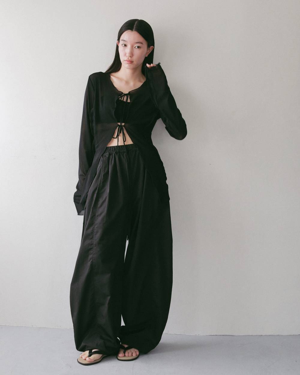 Sheer Tulle Cardigan Sheer Tulle Cardigan,シアー チュール カーディガン,62710420,カーディガン,カーデ,シアー,透け感,トップス,羽織,ànuke,アンヌーク,lifes,ライフズ,27ss
