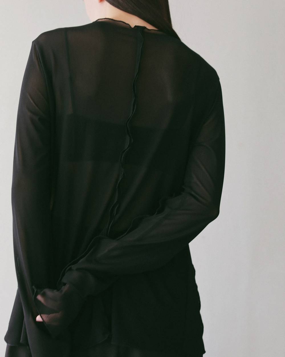 Sheer Tulle Cardigan Sheer Tulle Cardigan,シアー チュール カーディガン,62710420,カーディガン,カーデ,シアー,透け感,トップス,羽織,ànuke,アンヌーク,lifes,ライフズ,27ss