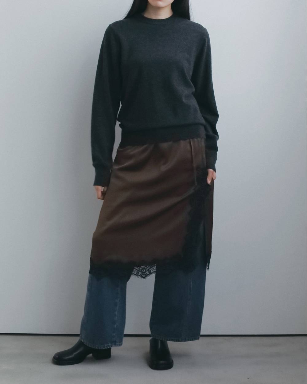 Wool100% Crewneck Knit Wool100% Crewneck Knit,ウール100% クルーネックニット,62710506,ニット,トップス,ニットトップス,ウール,クルーネック,ànuke,アンヌーク,lifes,ライフズ,26fall,26aw
