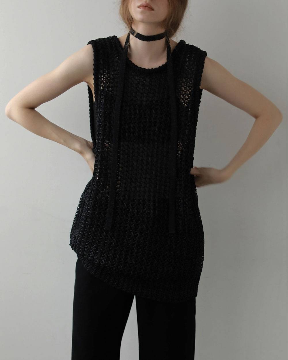 Paperyarn Knit Vest Paperyarn Knit Vest,ペーパーヤーン ニット ベスト,62710510,トップス,ベスト,ニットベスト,ニット,タンク,タンクトップ,ノースリーブ,ノースリ,ànuke,アンヌーク,lifes,ライフズ,27ss
