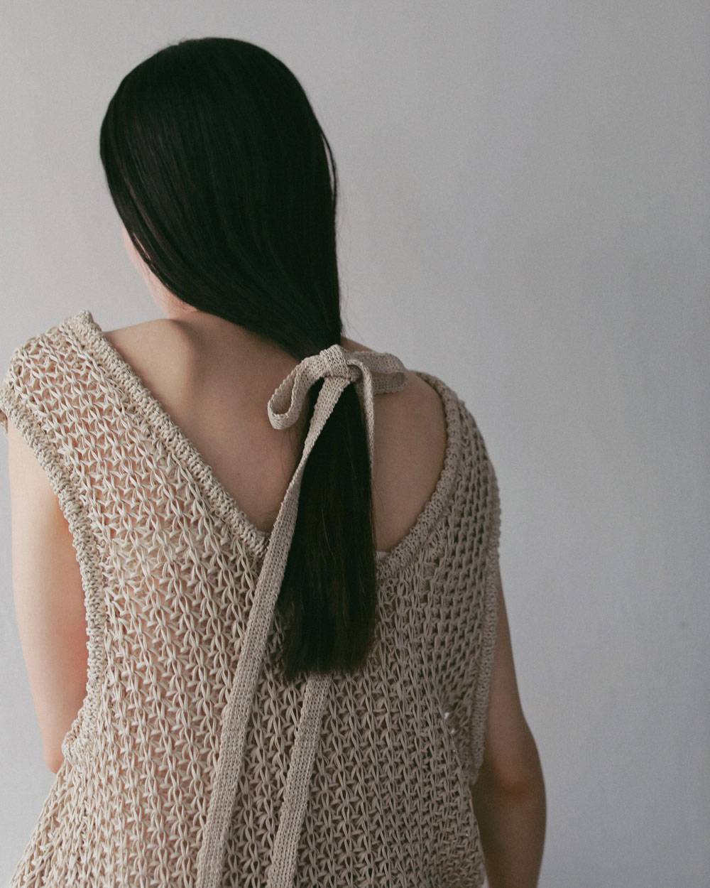 Paperyarn Knit Vest Paperyarn Knit Vest,ペーパーヤーン ニット ベスト,62710510,トップス,ベスト,ニットベスト,ニット,タンク,タンクトップ,ノースリーブ,ノースリ,ànuke,アンヌーク,lifes,ライフズ,27ss