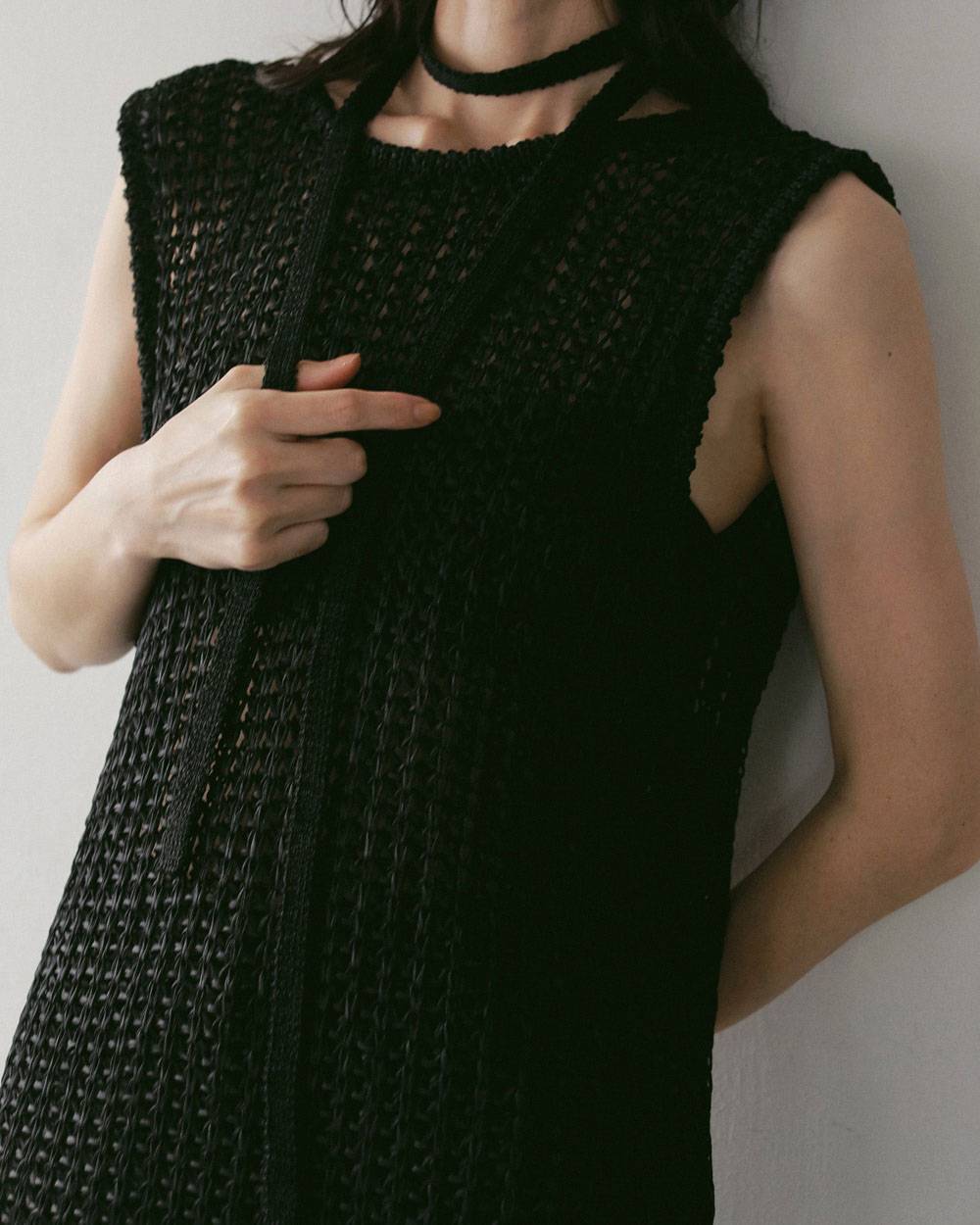Paperyarn Knit Vest Paperyarn Knit Vest,ペーパーヤーン ニット ベスト,62710510,トップス,ベスト,ニットベスト,ニット,タンク,タンクトップ,ノースリーブ,ノースリ,ànuke,アンヌーク,lifes,ライフズ,27ss